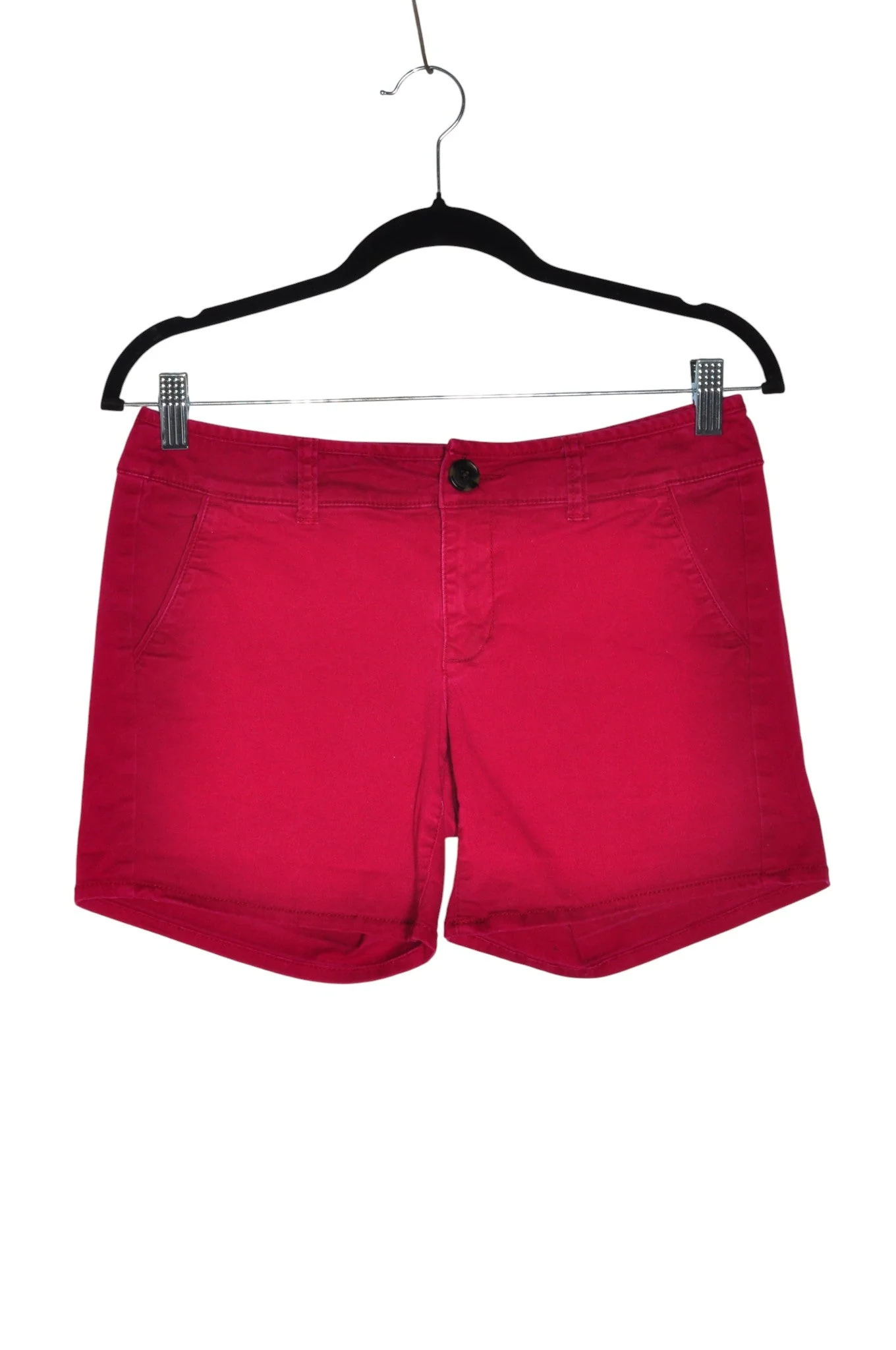 AMERICAN EAGLE Women Classic Shorts Regular fit in Red - 4