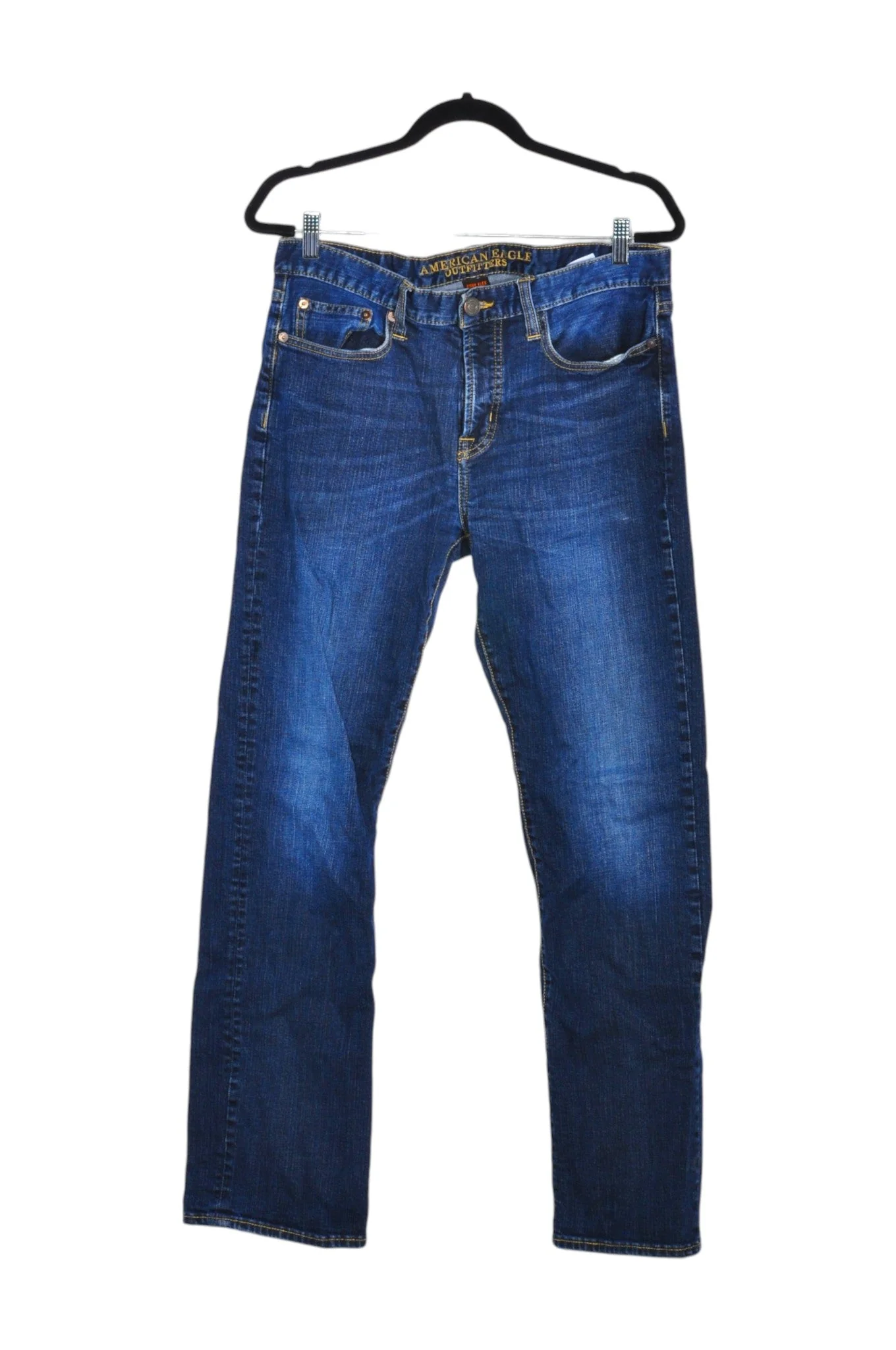 AMERICAN EAGLE Women Straight-Legged Jeans Regular fit in Blue - 32x34