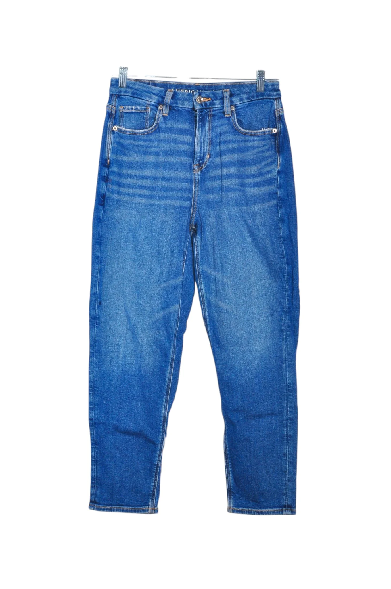 AMERICAN EAGLE Women Straight-Legged Jeans Regular fit in Blue - 4