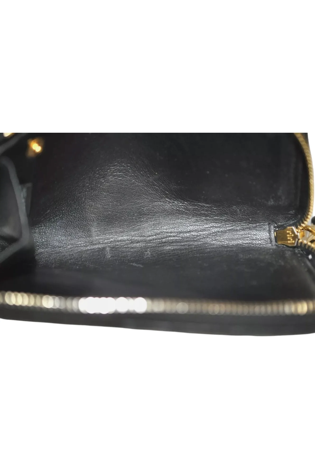 Authentic MIU MIU Vintage Matelasse Leather Coin Case Purse Black 8330L - Image 15