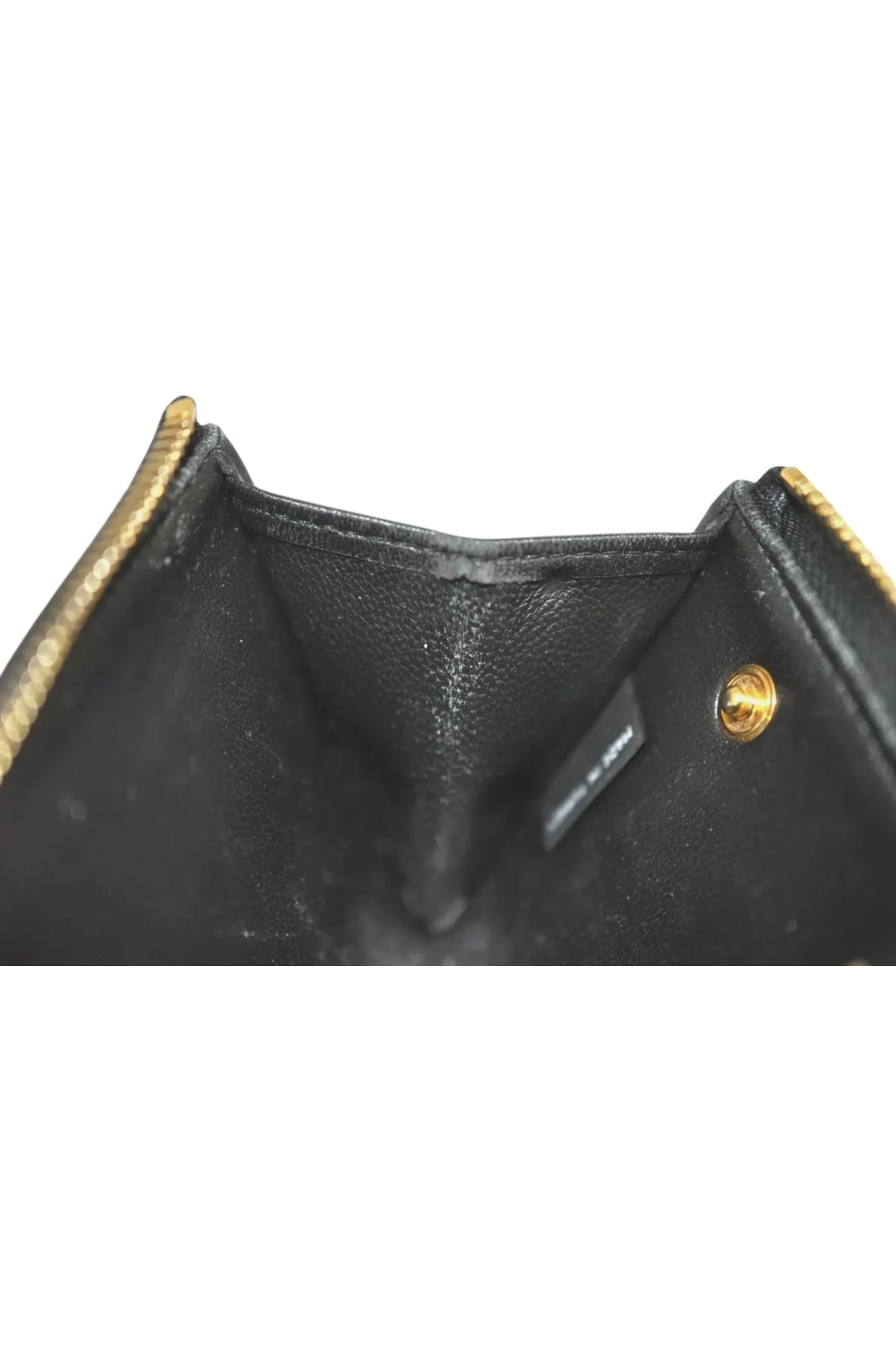 Authentic MIU MIU Vintage Matelasse Leather Coin Case Purse Black 8330L - Image 16