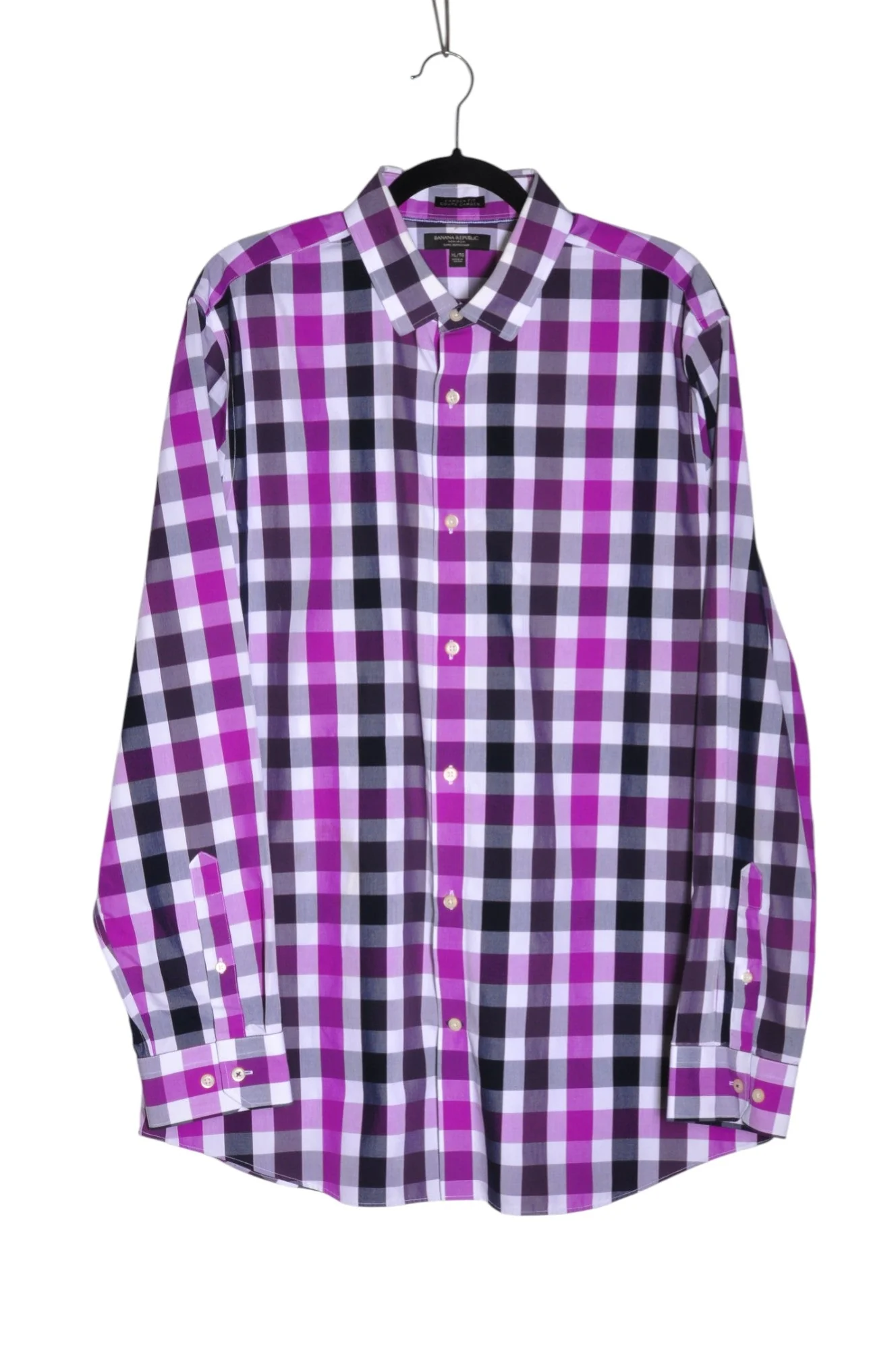 BANANA REPUBLIC Men Button Down Tops Regular fit in Purple - XL