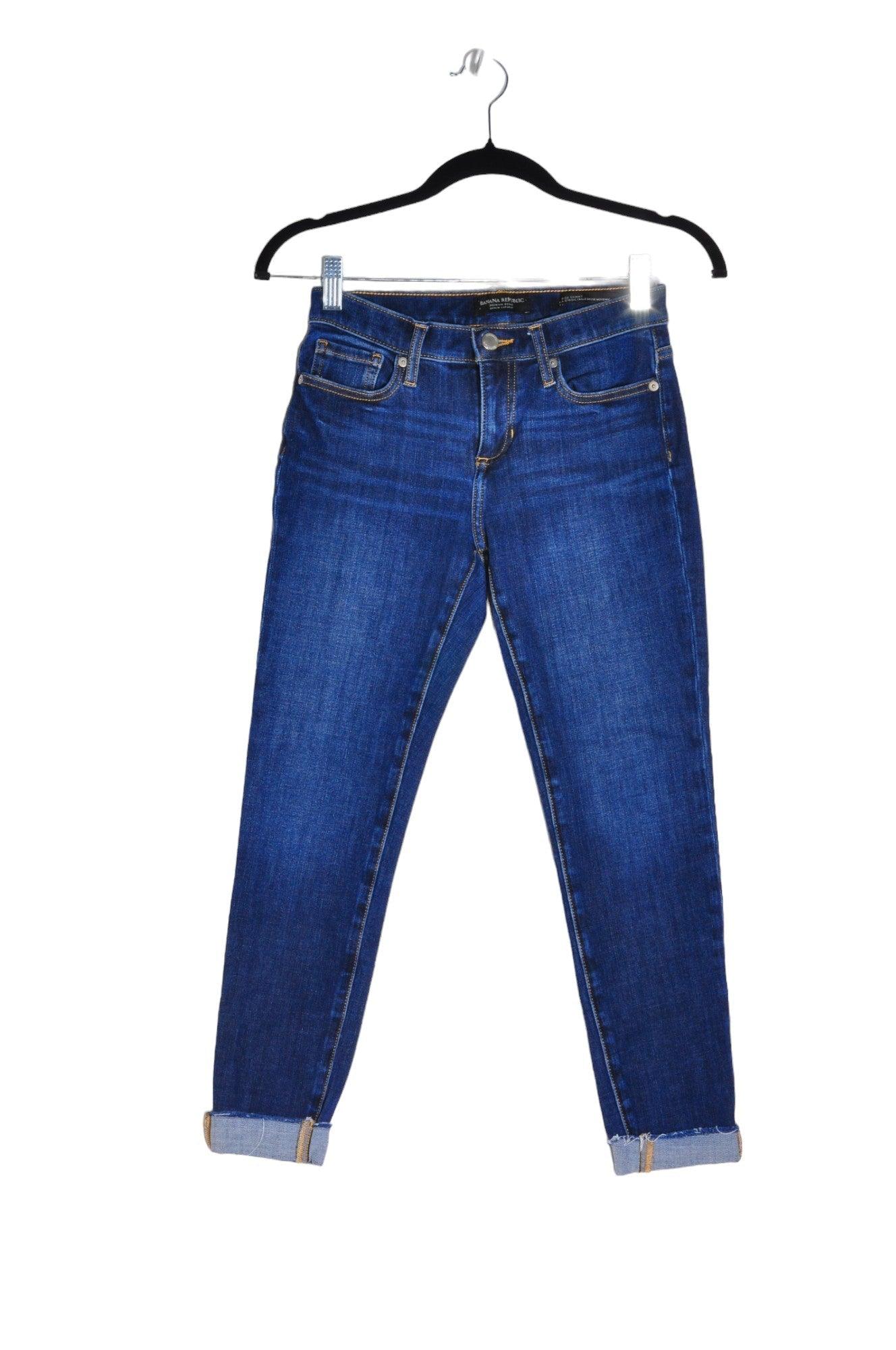 BANANA REPUBLIC Women Straight-Legged Jeans Regular fit in Blue - 24