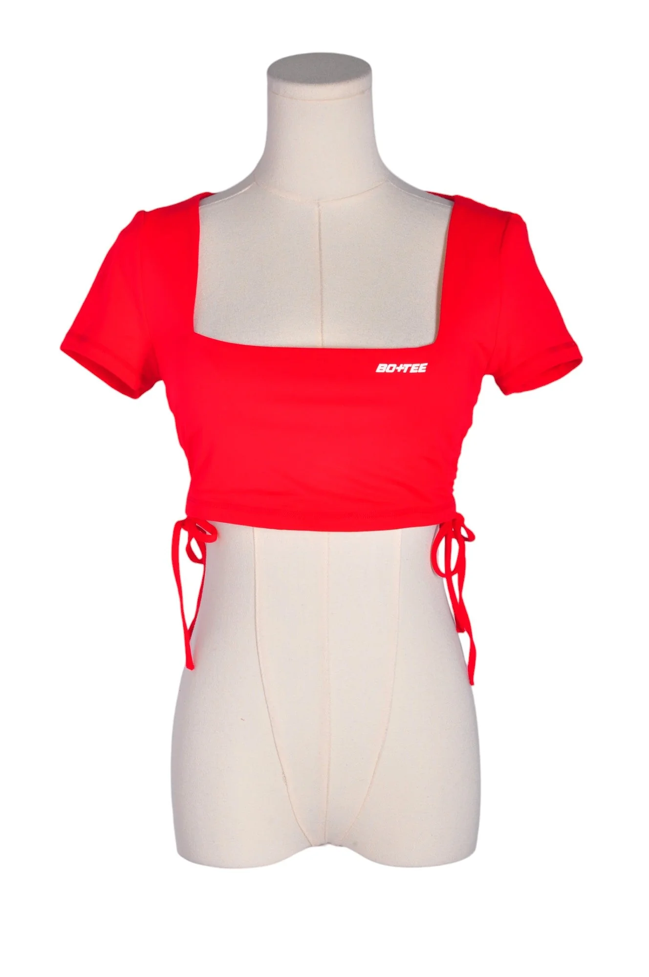 BO + TEE Women Crop Tops Regular fit in Red - M