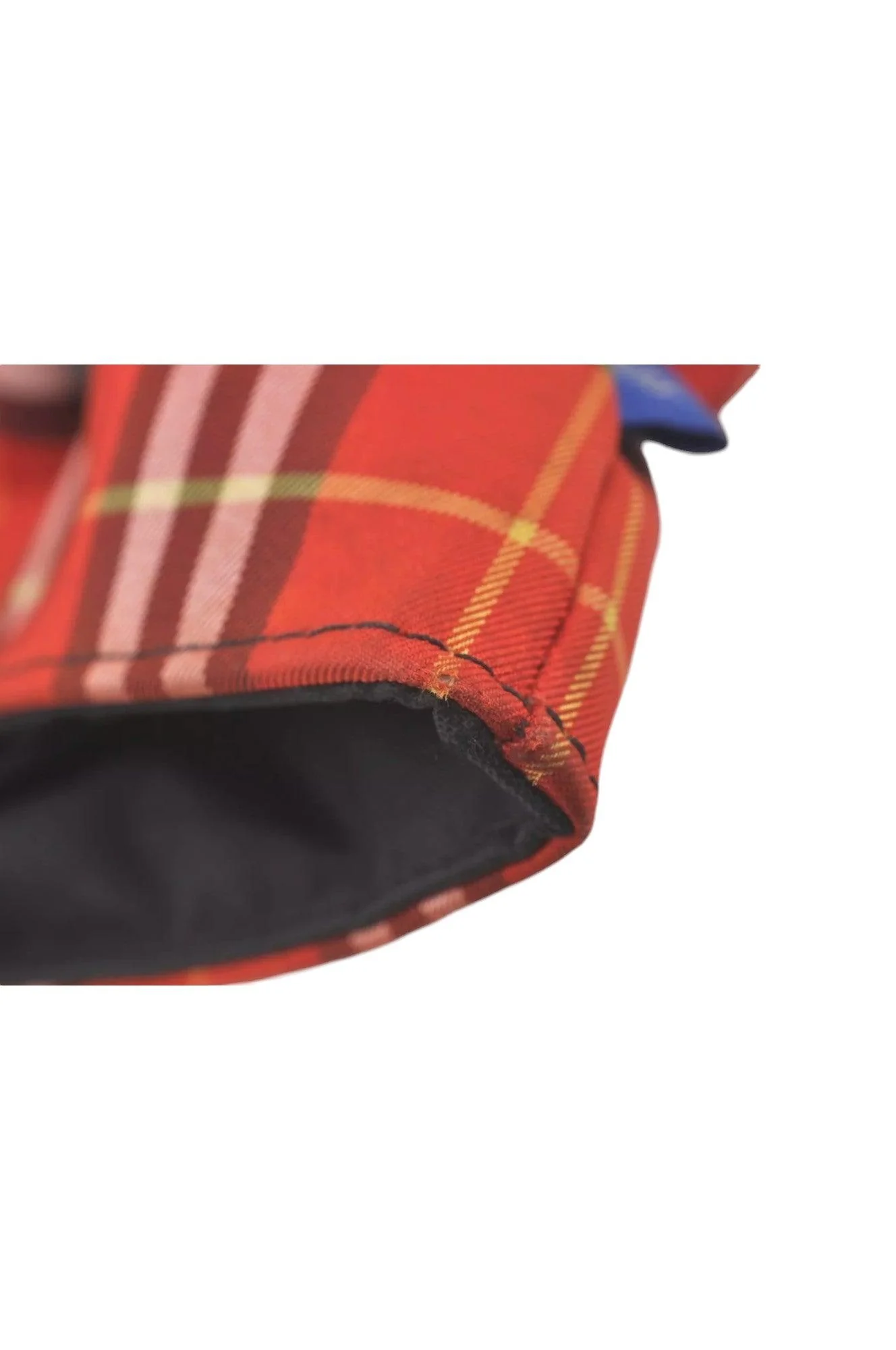 Burberry BLUE LABEL Check Shoulder Tote Bag Nylon Leather Red 9373K - Image 15