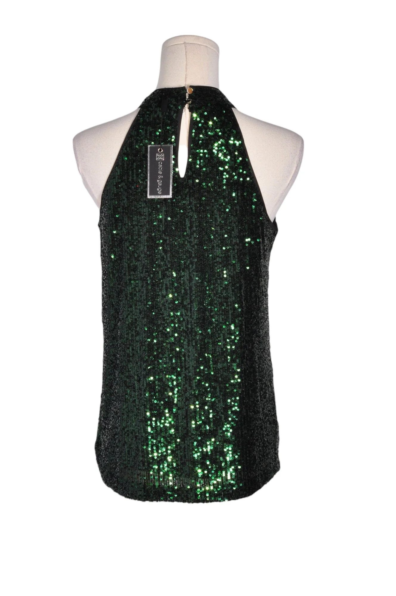 CABLE & GAUGE Women Halter Tops Regular fit in Green - S - Image 2