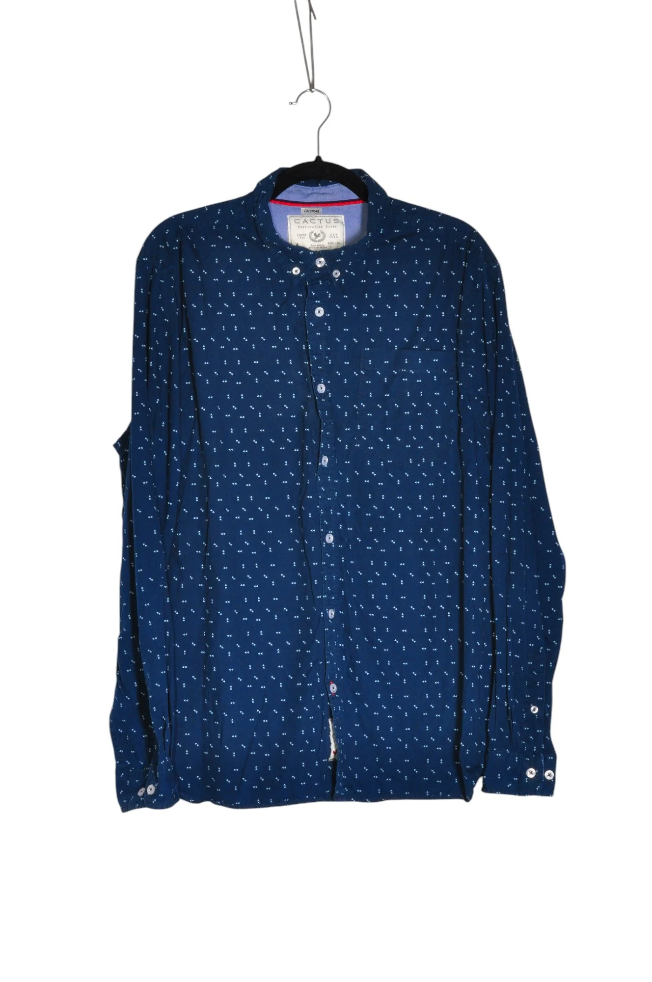 CACTUS Men Button Down Tops Regular fit in Blue - XL