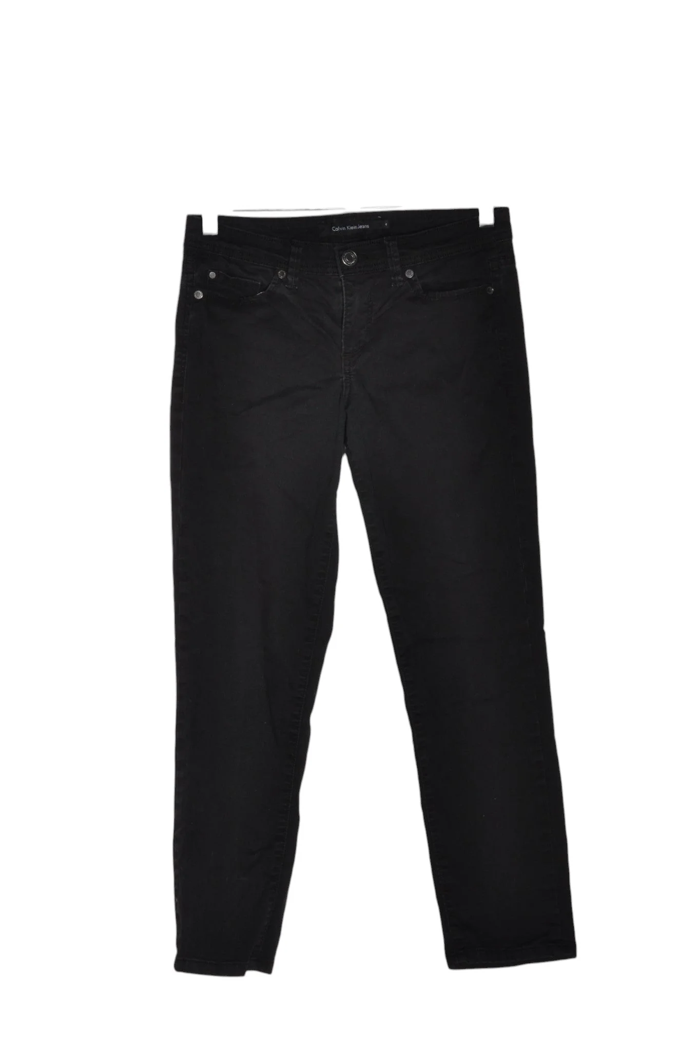 CALVIN KLEIN Women Straight-Legged Jeans Regular fit in Black - 4