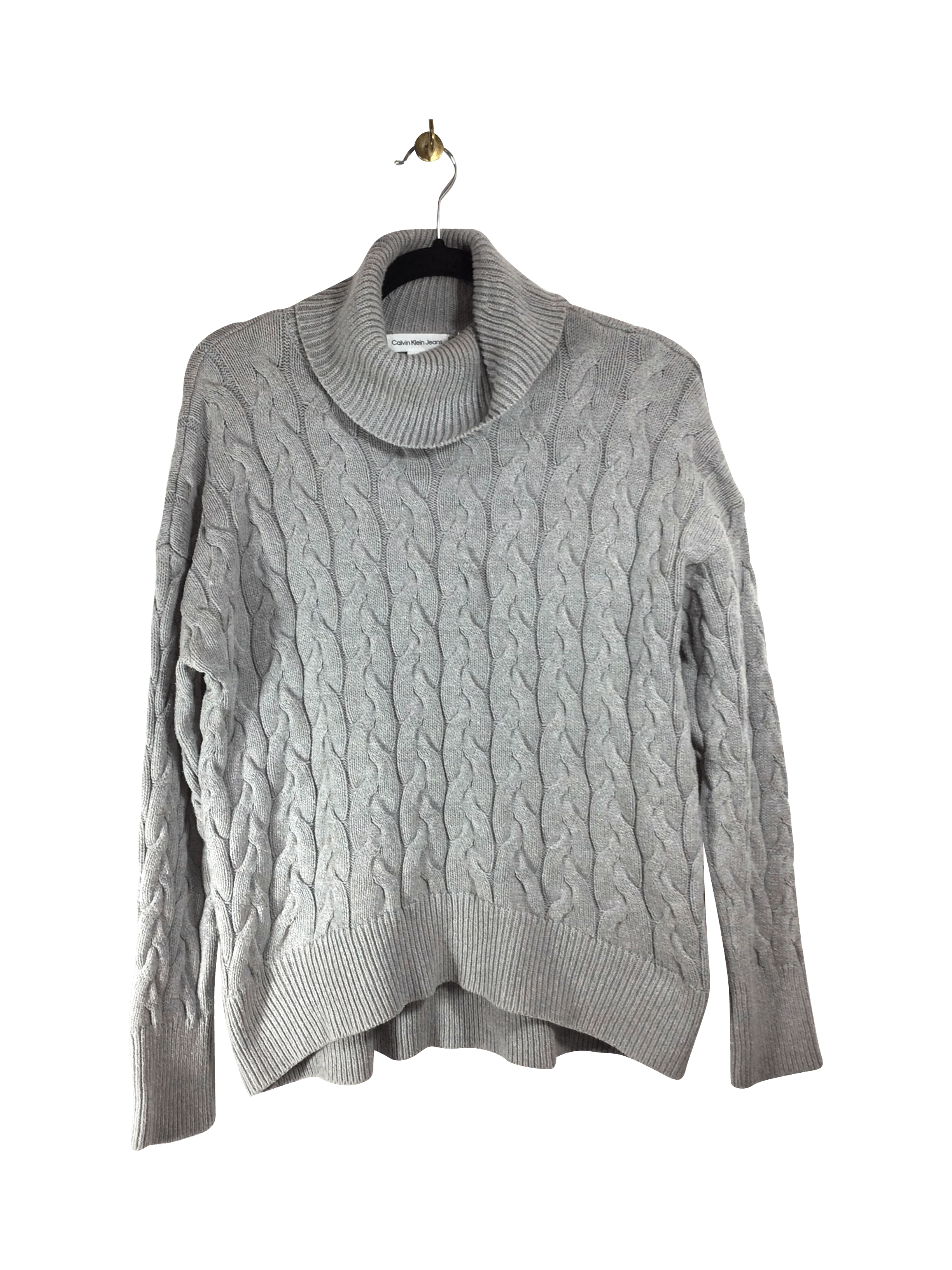 CALVIN KLEIN Women Turtleneck Tops Regular fit in Gray - S
