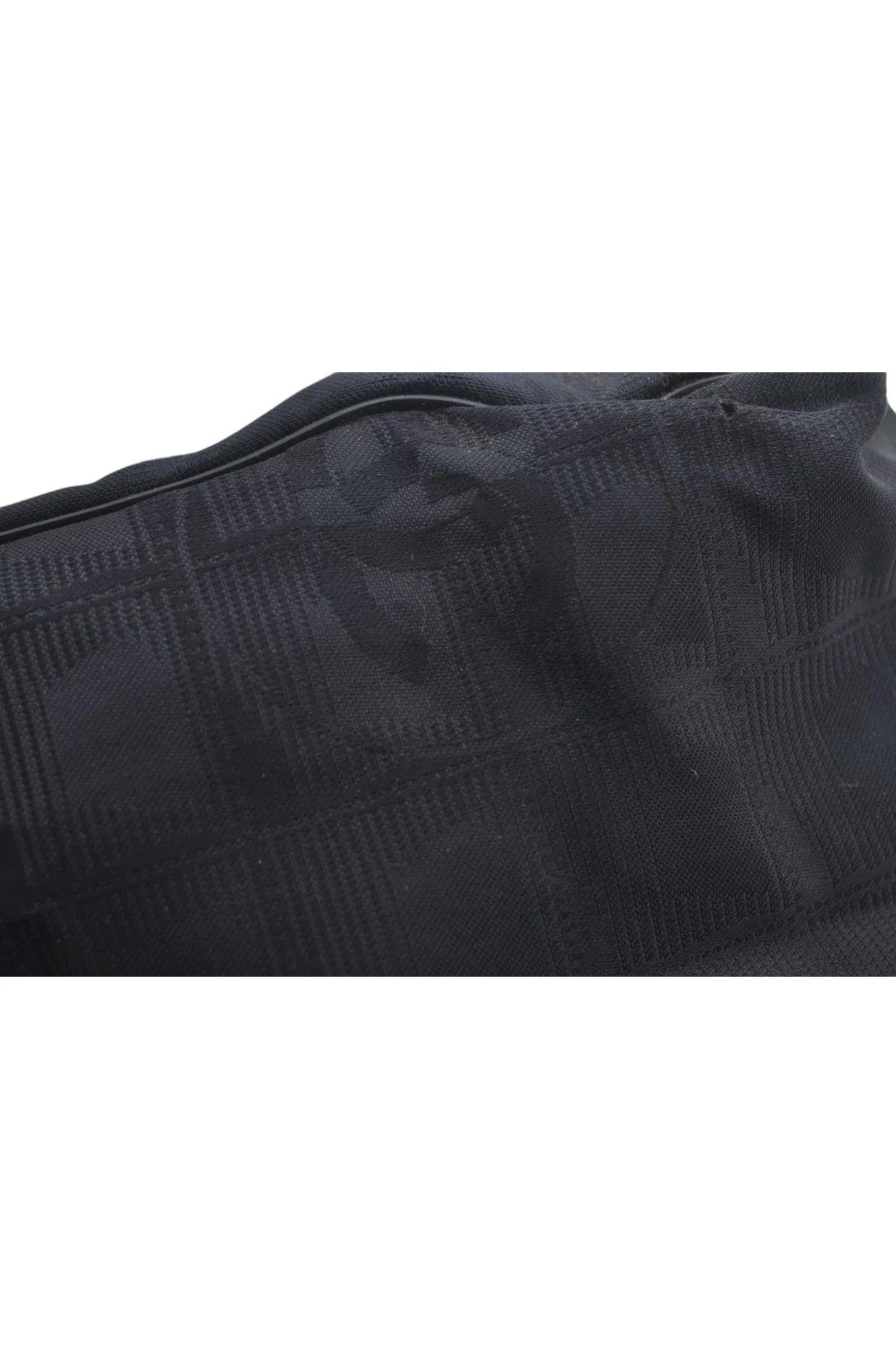 CHANEL New Travel Line Vintage Tote Bag Nylon Leather Black Junk 1911J - Image 12