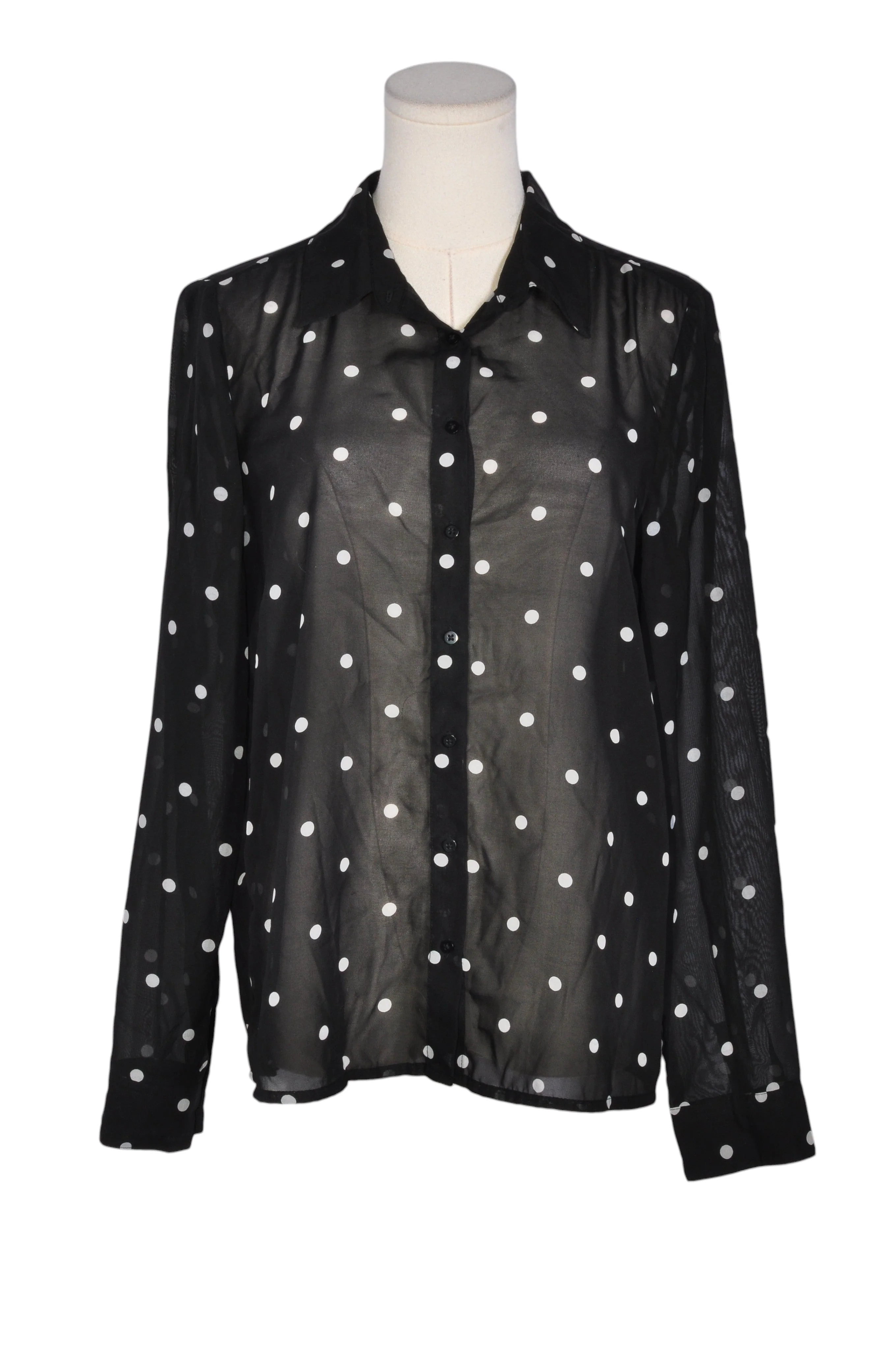 DYNAMITE Women Button Down Tops Regular fit in Black - M