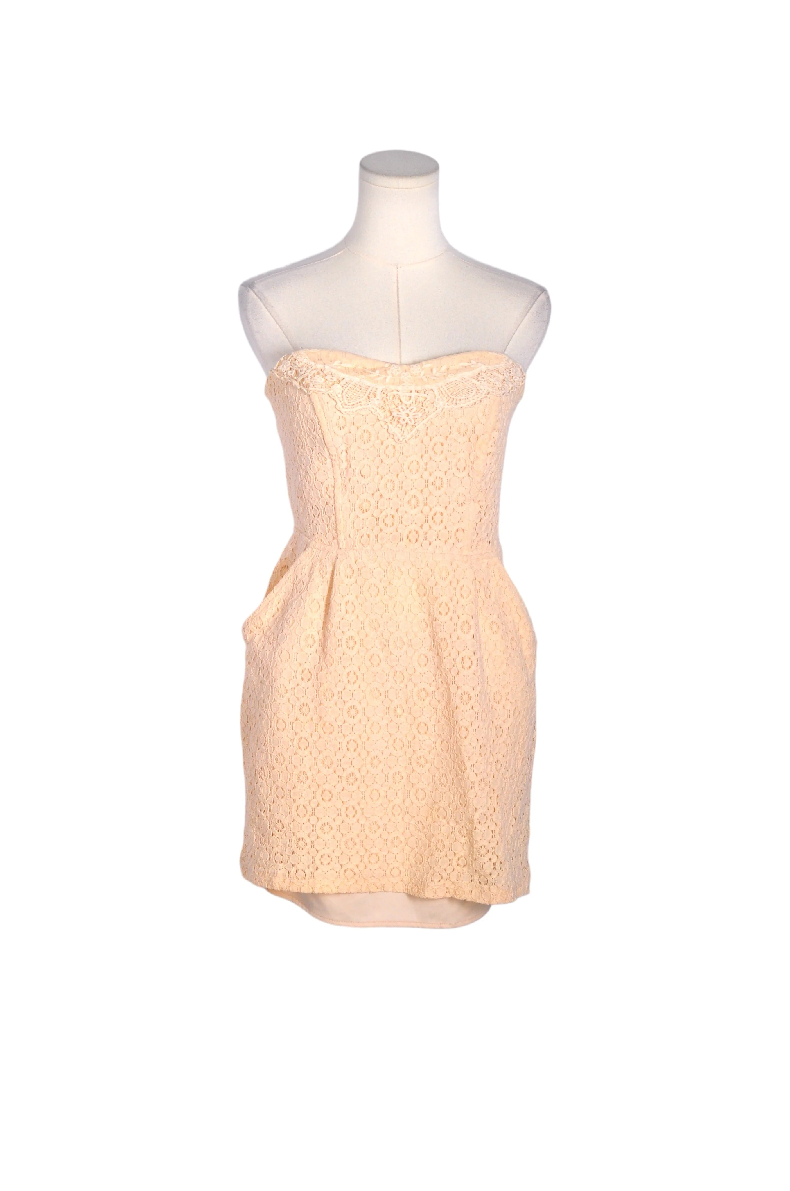 DYNAMITE Women Fit & Flare Dresses Regular fit in Beige - M