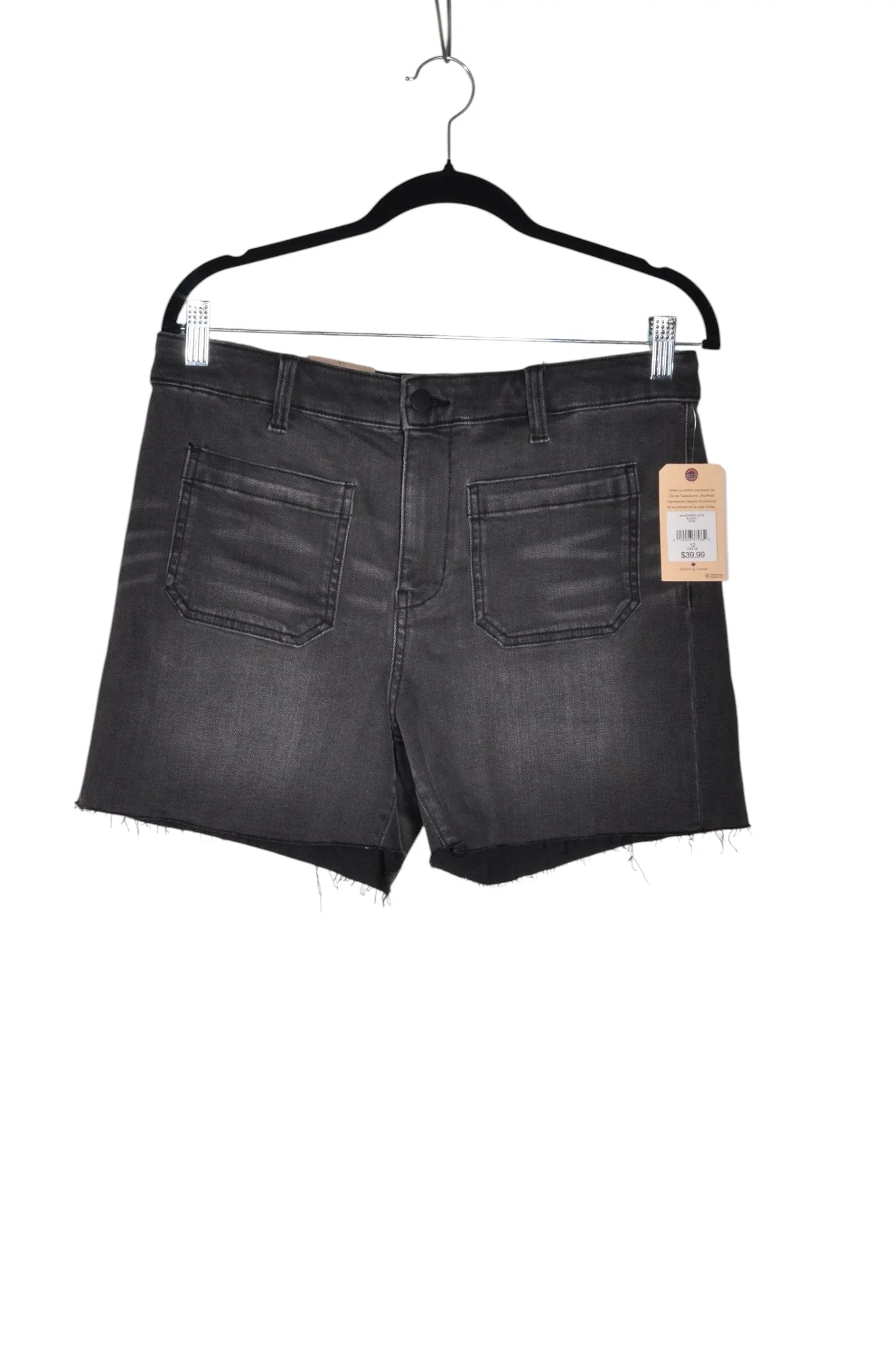 FAR WEST Women Denim Shorts Regular fit in Black - 12