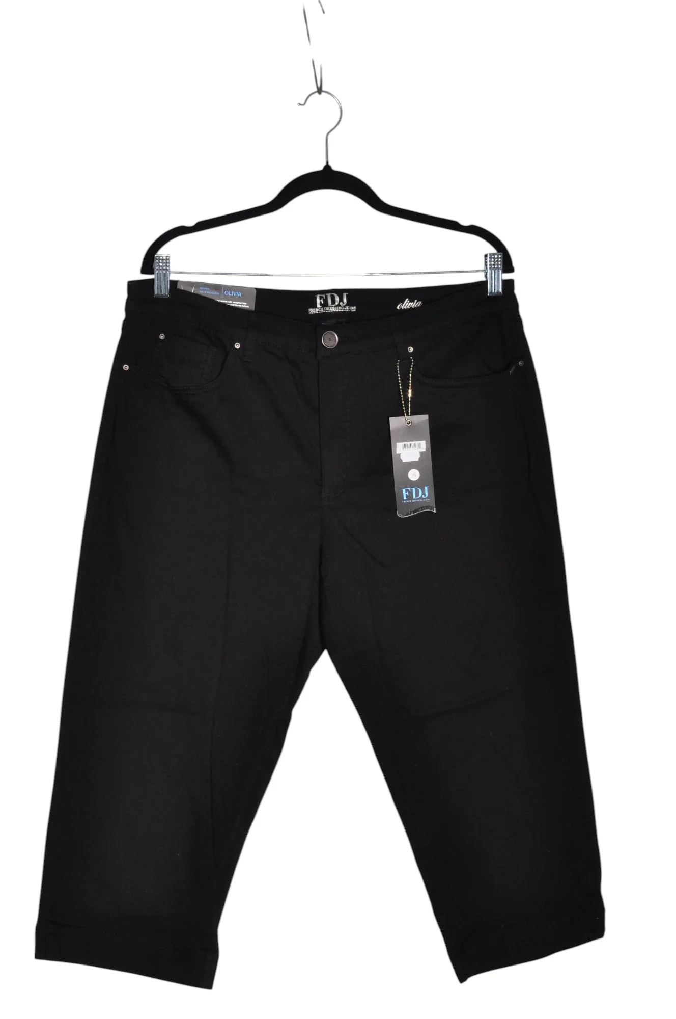 FDJ Women Capri Pants Regular fit in Black - 16