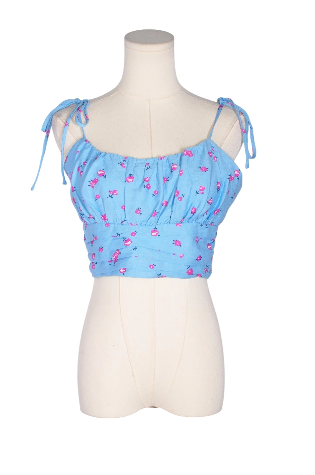 FOREVER 21 Women Crop Tops Regular fit in Blue - M