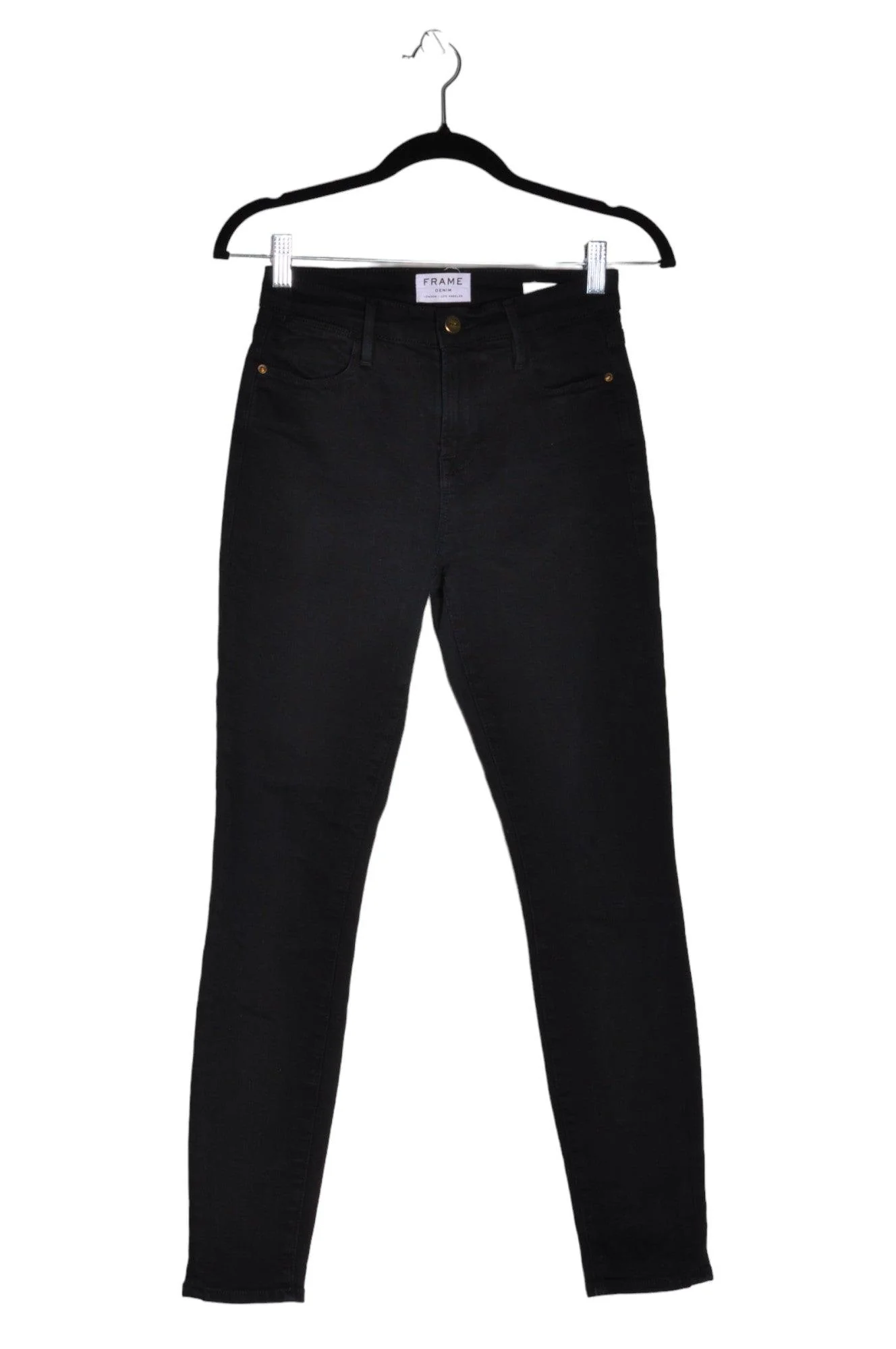 FRAME DENIM Women Straight-Legged Jeans Regular fit in Black - 25