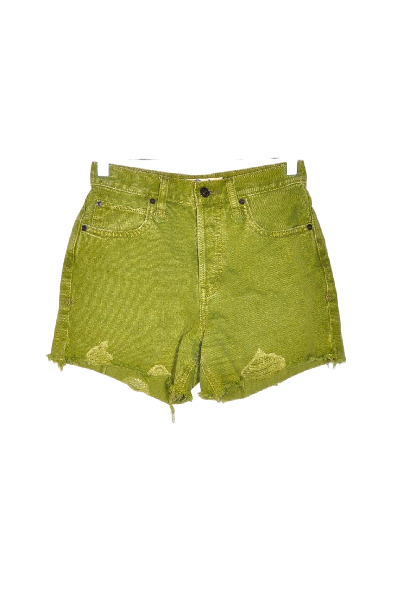 FREE PEOPLE Women Denim Shorts Regular fit in Green - 24