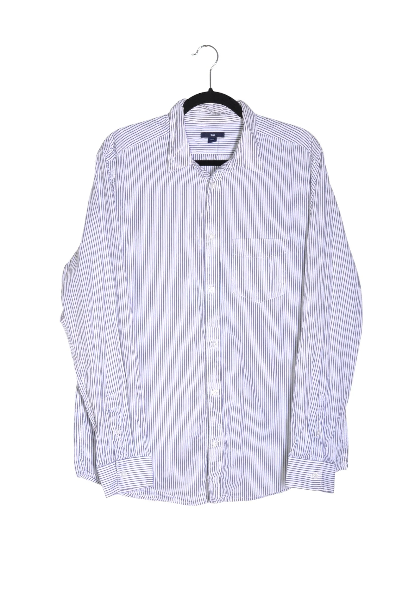 GAP Men Button Down Tops Regular fit in Blue - L