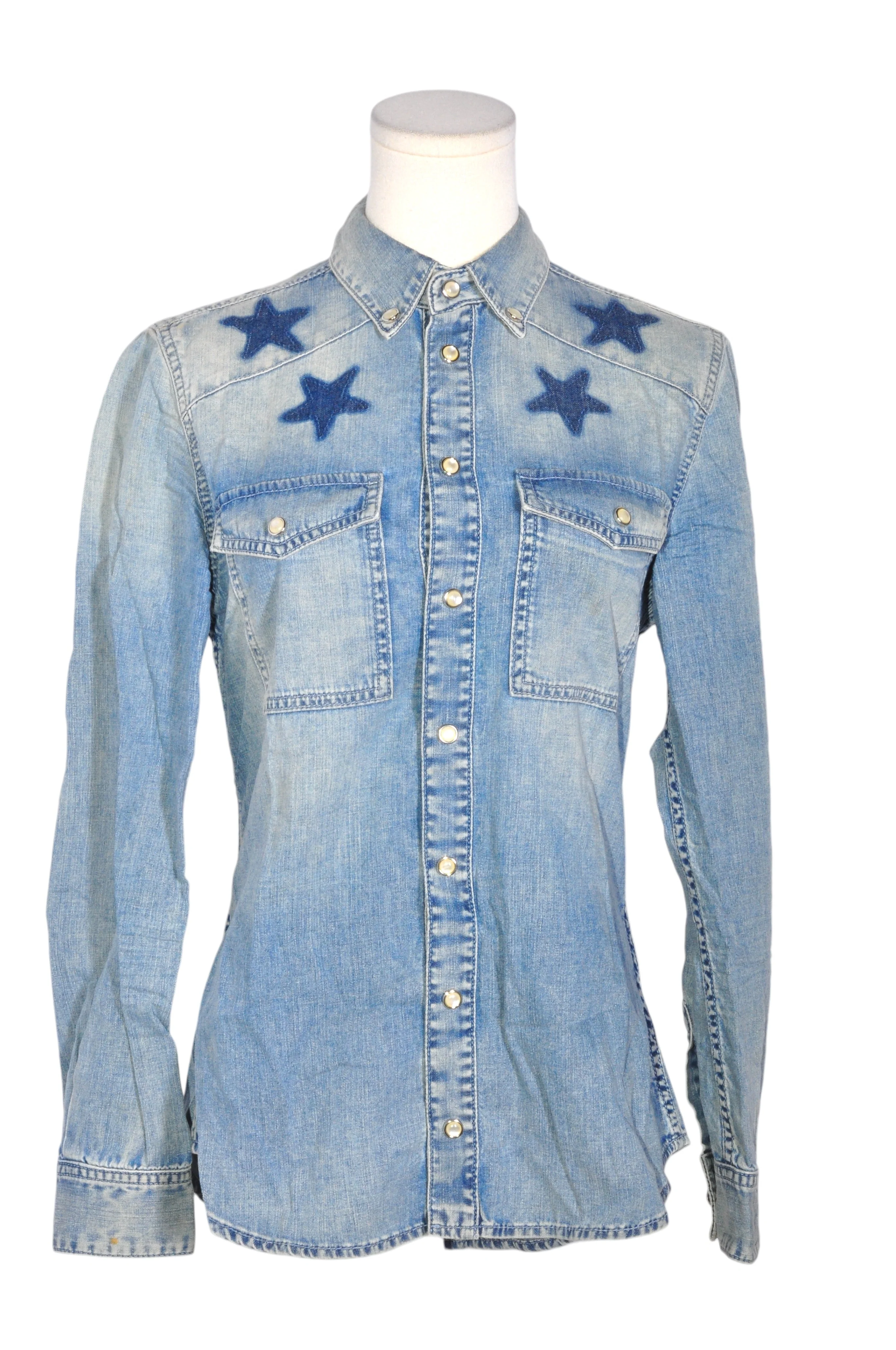GIVENCHY Women Denim Tops Regular fit in Blue - 40