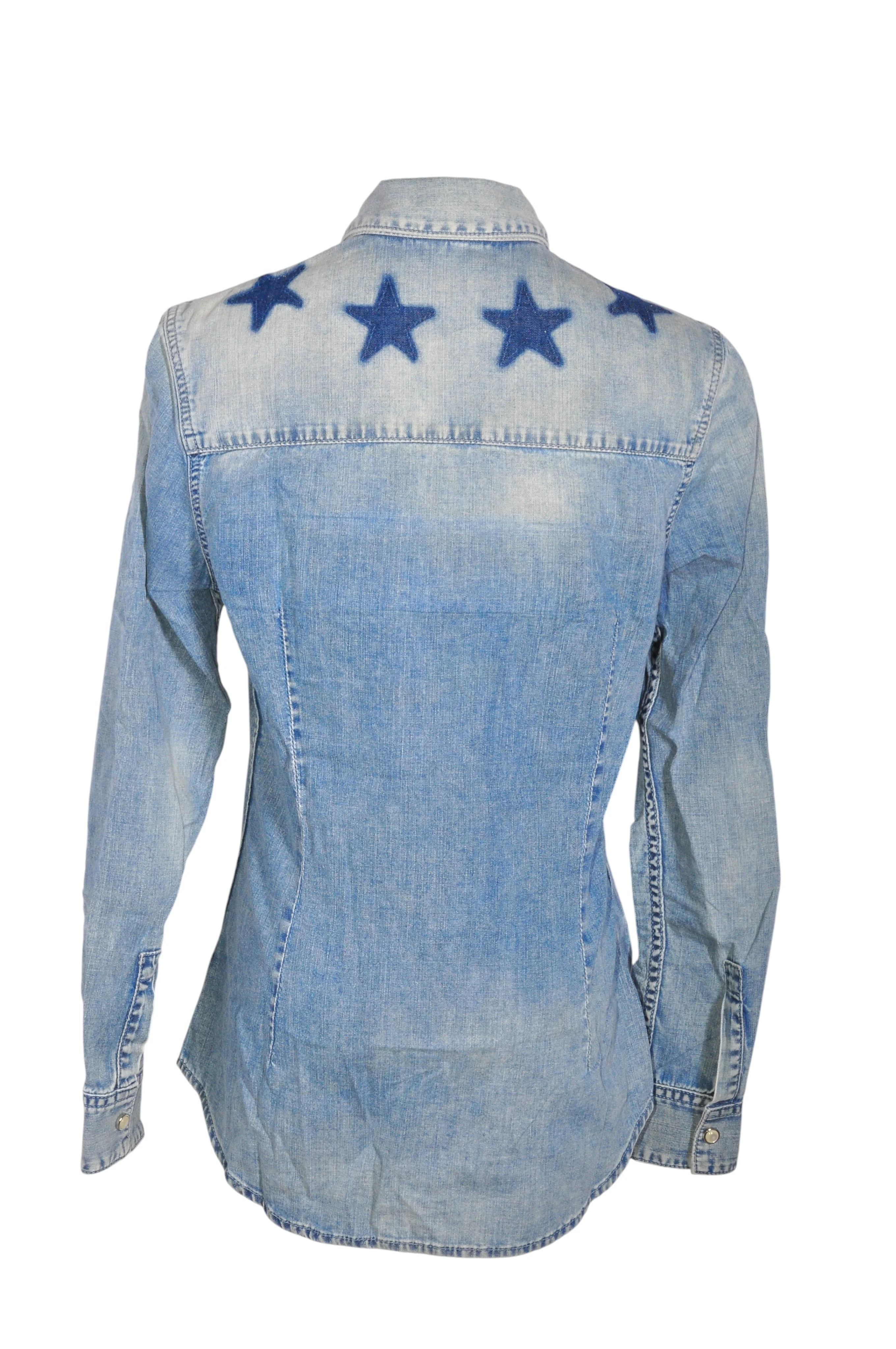 GIVENCHY Women Denim Tops Regular fit in Blue - 40 - Image 2