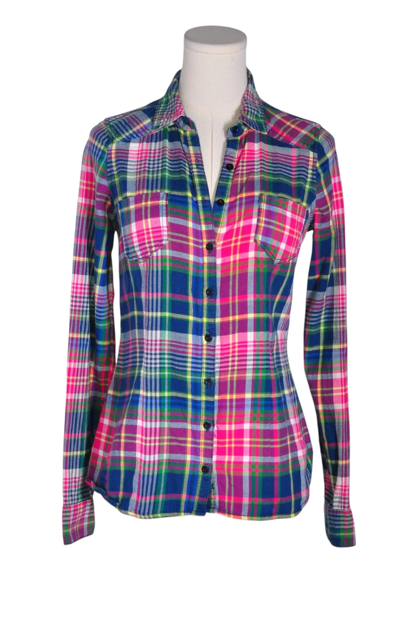 GRG DENIM Women Button Down Tops Regular fit in Blue - S