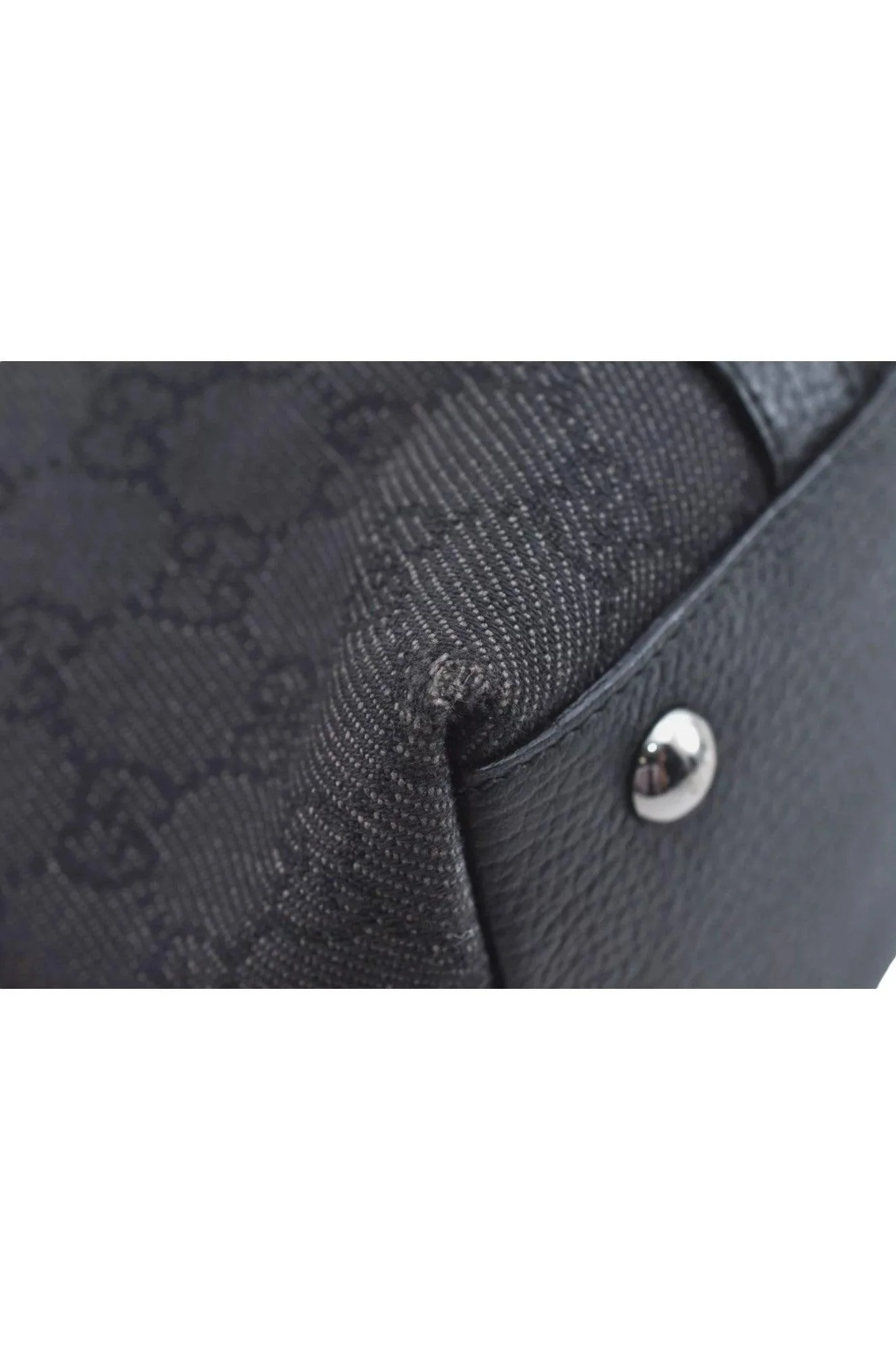 GUCCI Abbey Shoulder Tote Bag GG Canvas Leather 268640 Black L0797 - Image 11