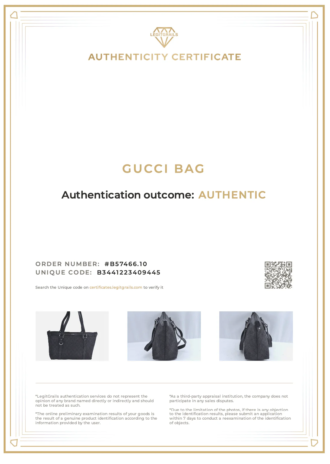 GUCCI Abbey Shoulder Tote Bag GG Canvas Leather 268640 Black L0797 - Image 24