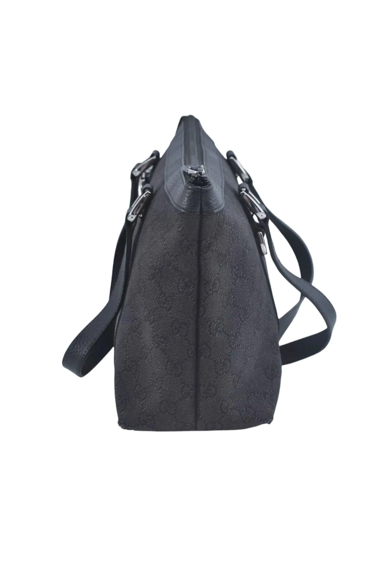 GUCCI Abbey Shoulder Tote Bag GG Canvas Leather 268640 Black L0797 - Image 4