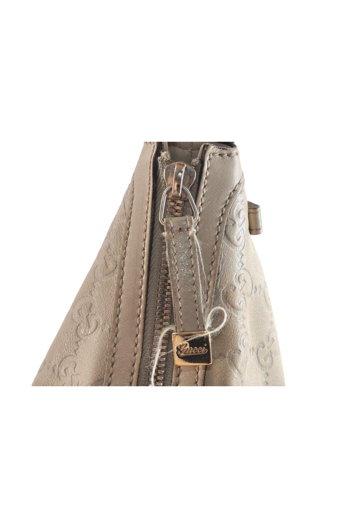 GUCCI Princy Guccissima GG Leather Shoulder Bag 162882 White 7406K - Image 11