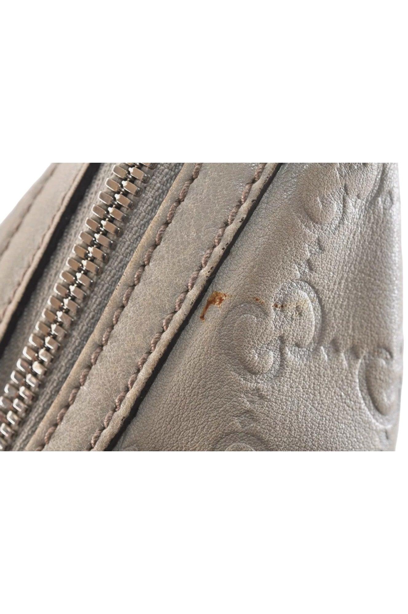GUCCI Princy Guccissima GG Leather Shoulder Bag 162882 White 7406K - Image 16