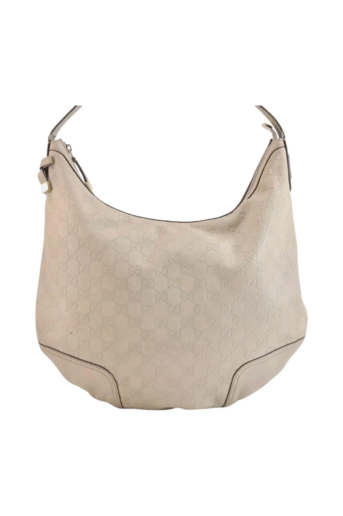 GUCCI Princy Guccissima GG Leather Shoulder Bag 162882 White 7406K - Image 2