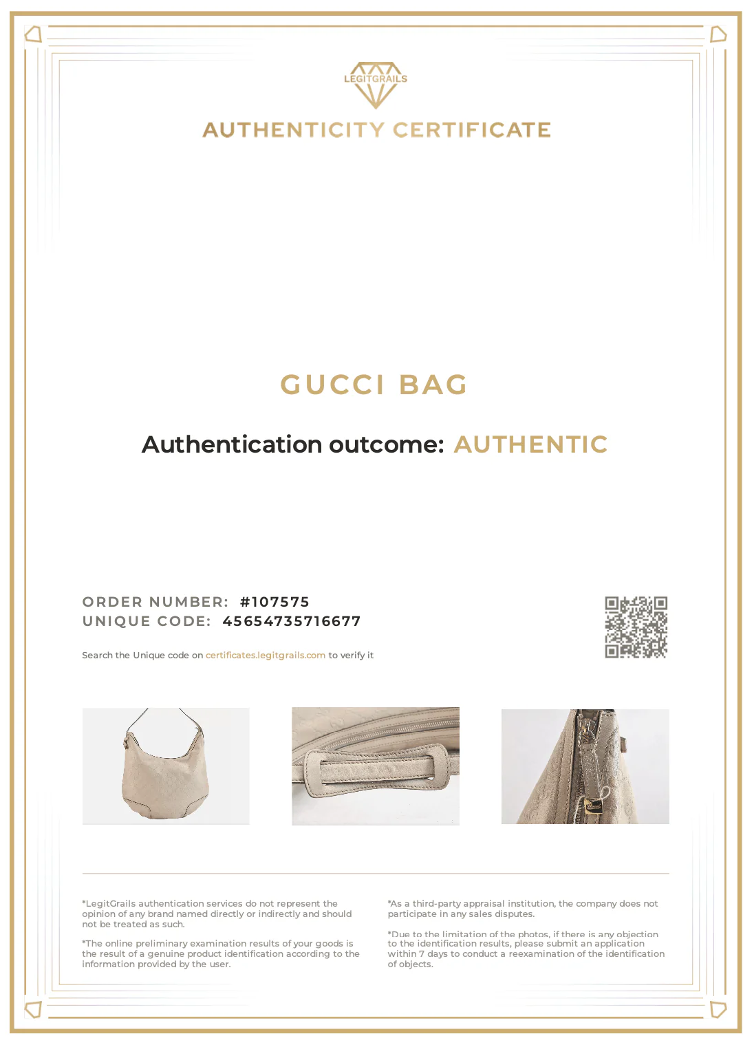 GUCCI Princy Guccissima GG Leather Shoulder Bag 162882 White 7406K - Image 23