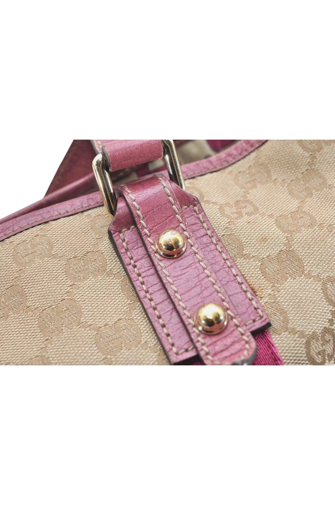 GUCCI Sherry Line Shoulder Tote Bag GG Canvas Leather Beige 7192K - Image 10