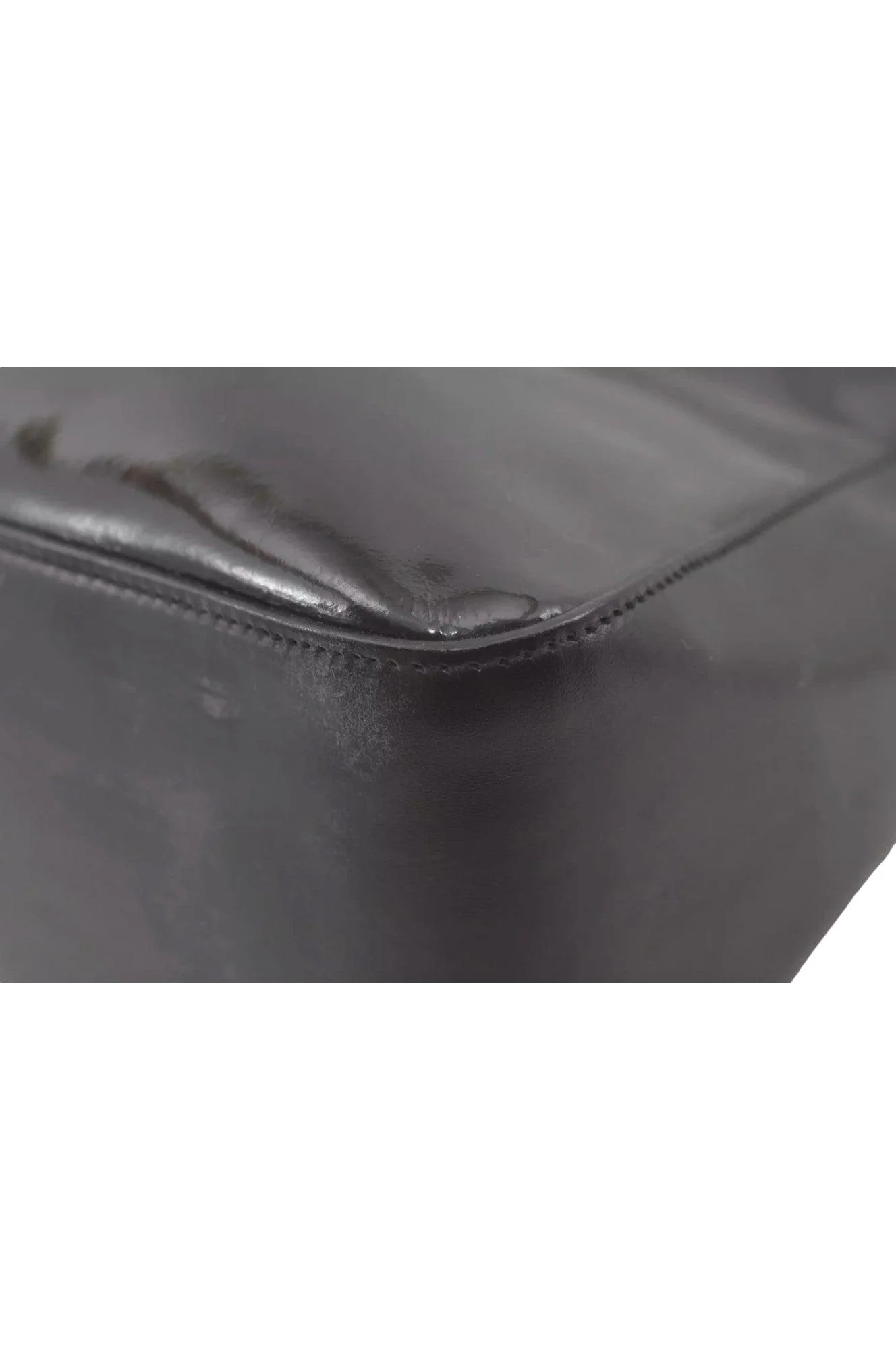 GUCCI Shoulder Hand Bag Purse Enamel Leather 0013766 Black 7891K - Image 10