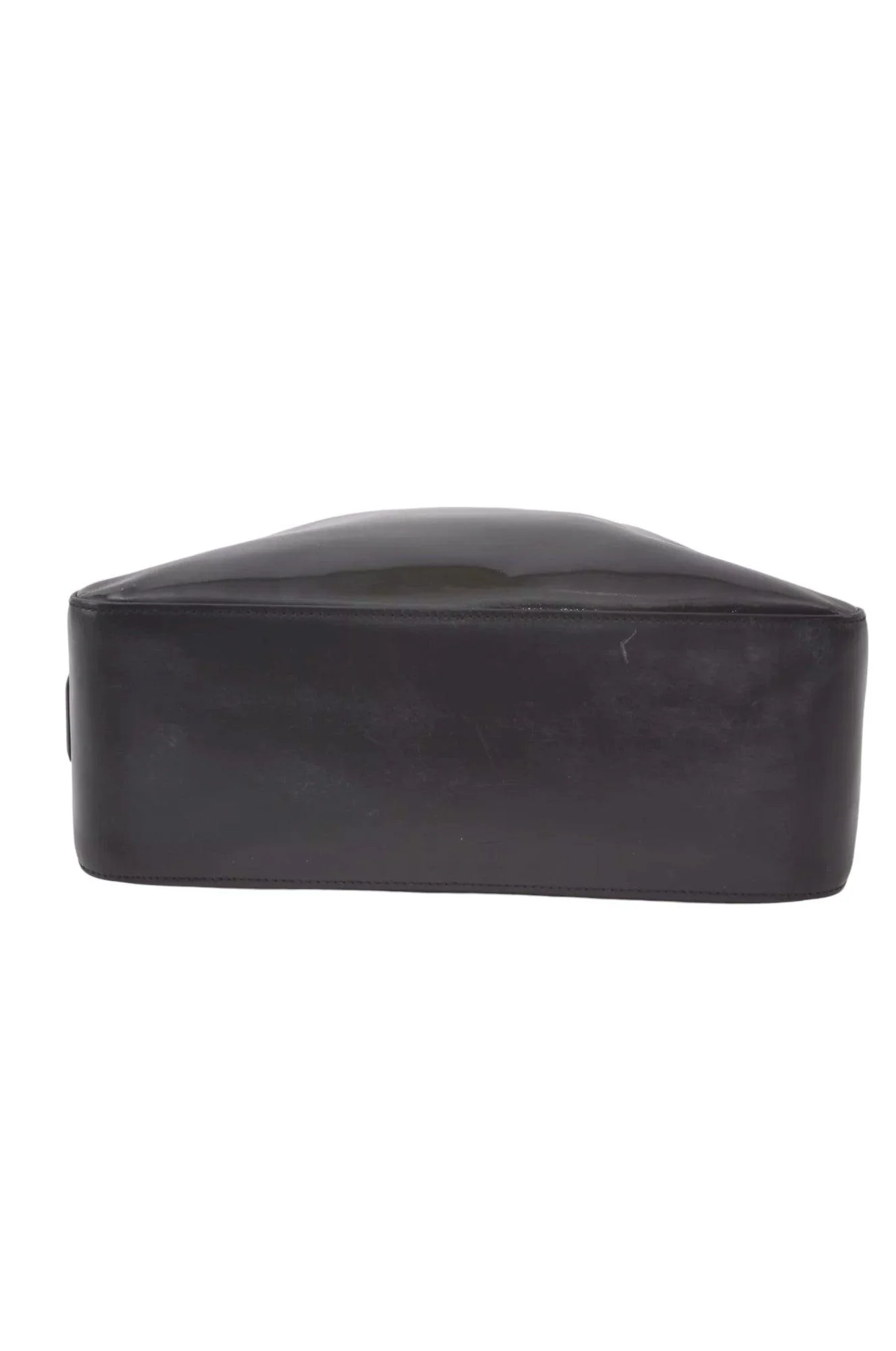 GUCCI Shoulder Hand Bag Purse Enamel Leather 0013766 Black 7891K - Image 9