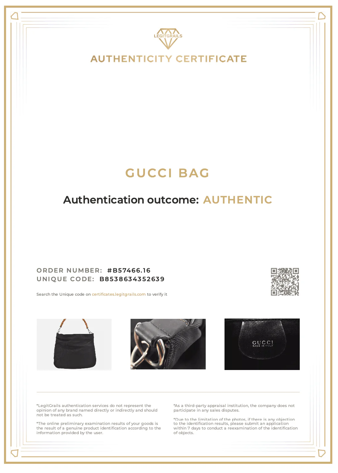 GUCCI Vintage Bamboo Shoulder Tote Bag Nylon Leather Black 7752K - Image 21