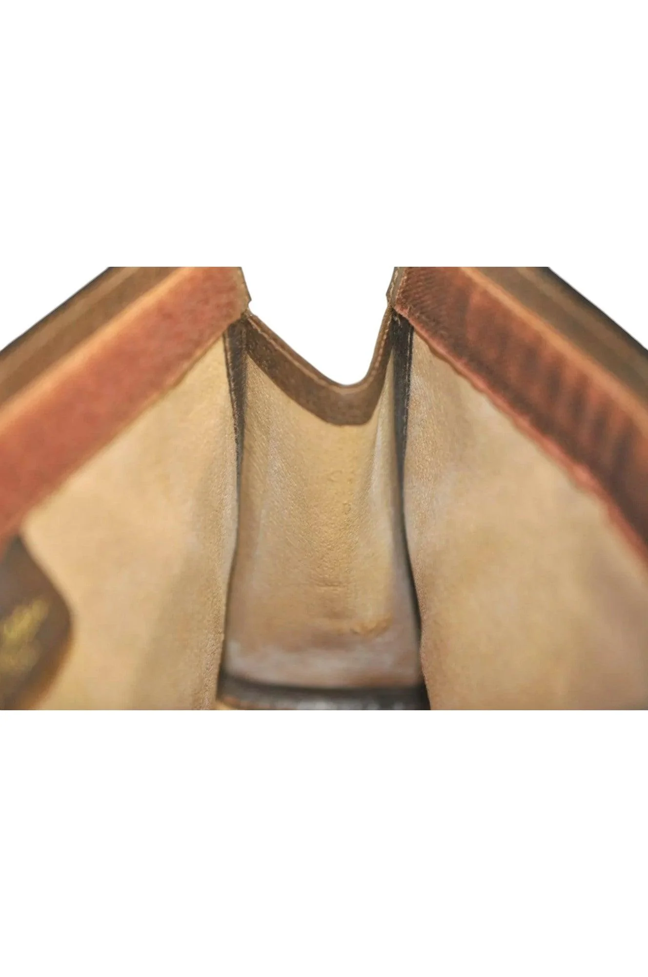 GUCCI Web Sherry Line Clutch Hand Bag Purse GG PVC Leather Brown 8044K - Image 20