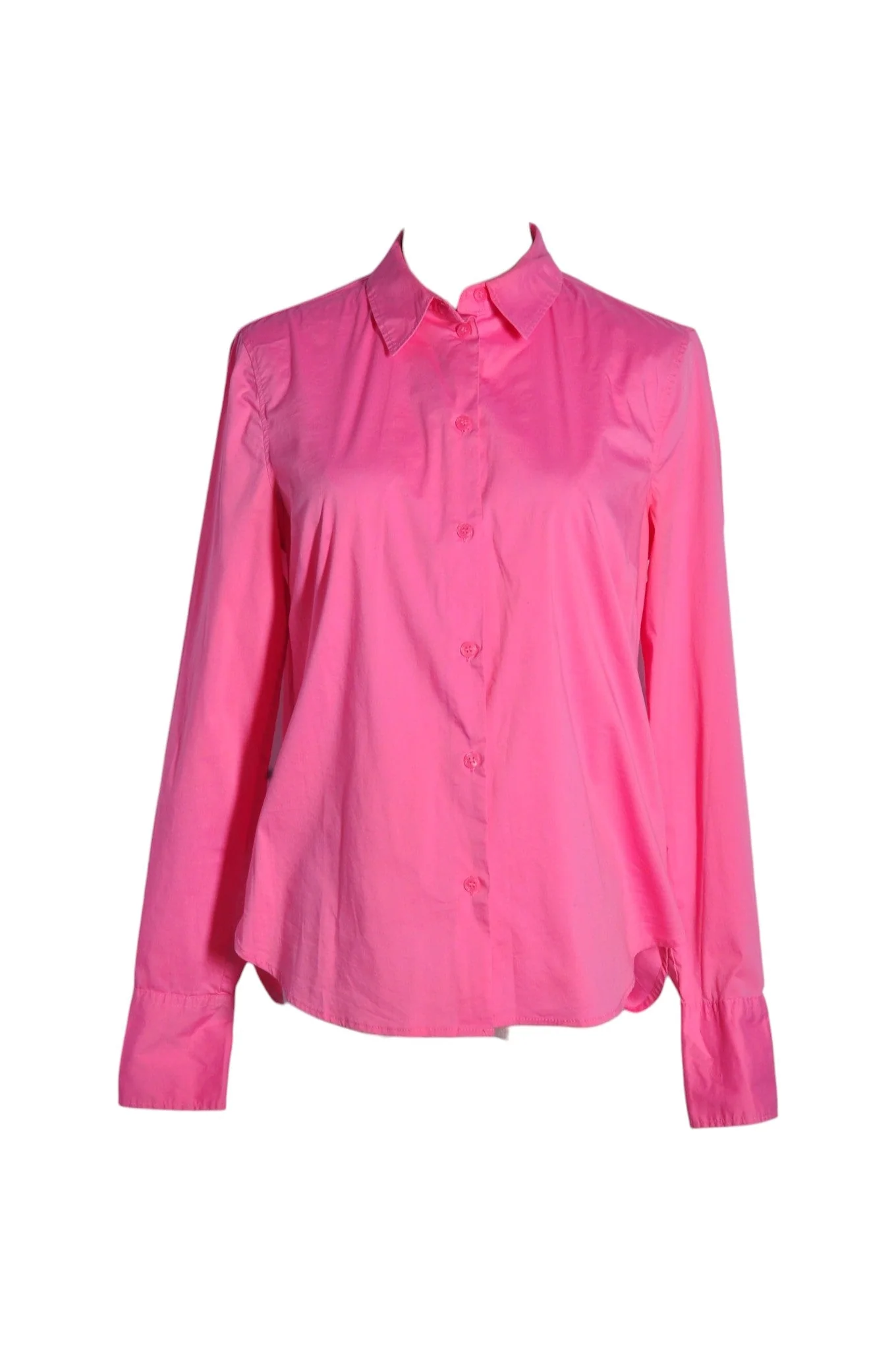 H&M Women Button Down Tops Regular fit in Pink - XS
