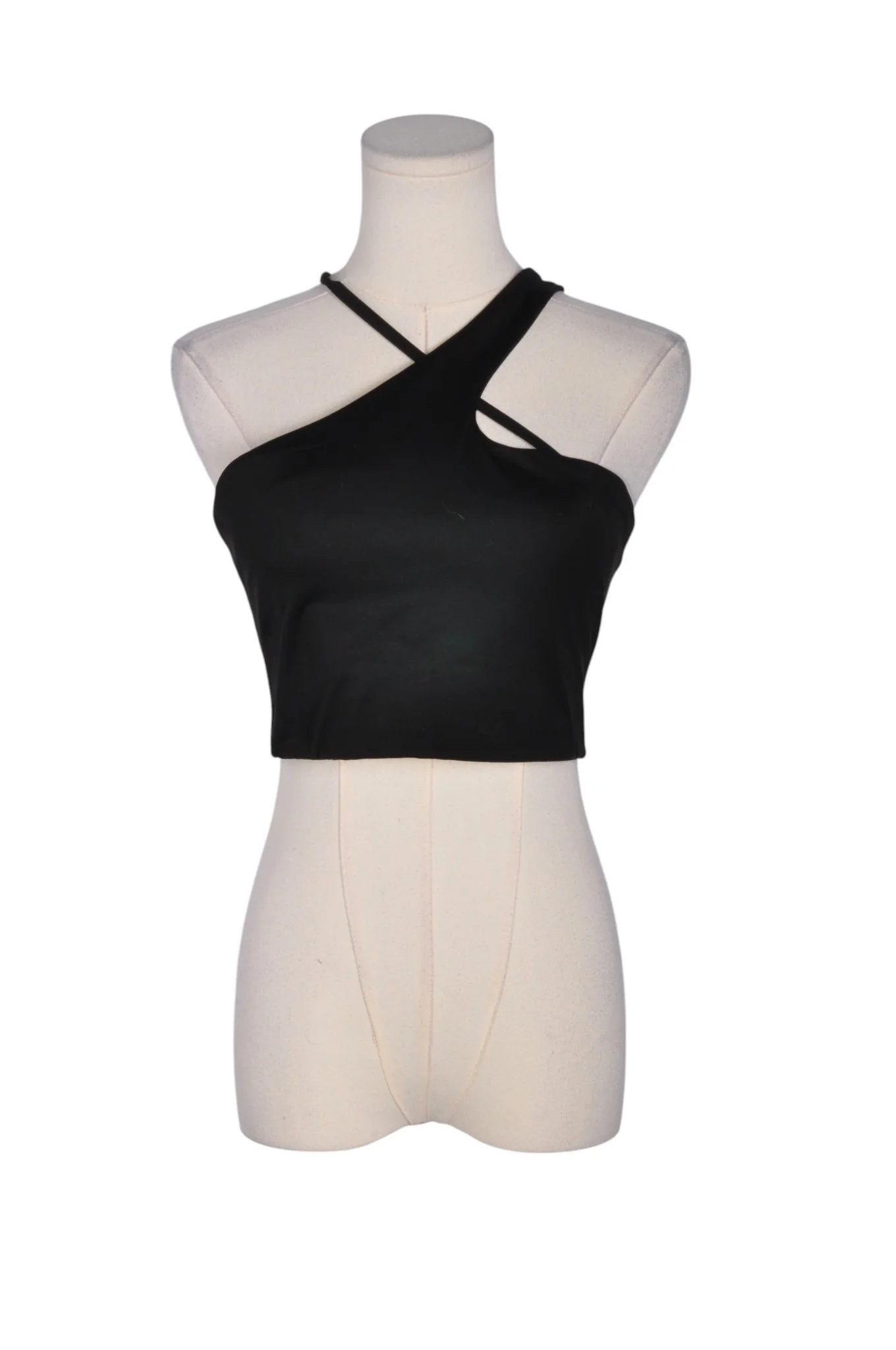 H&M Women Crop Tops Regular fit in Black - M