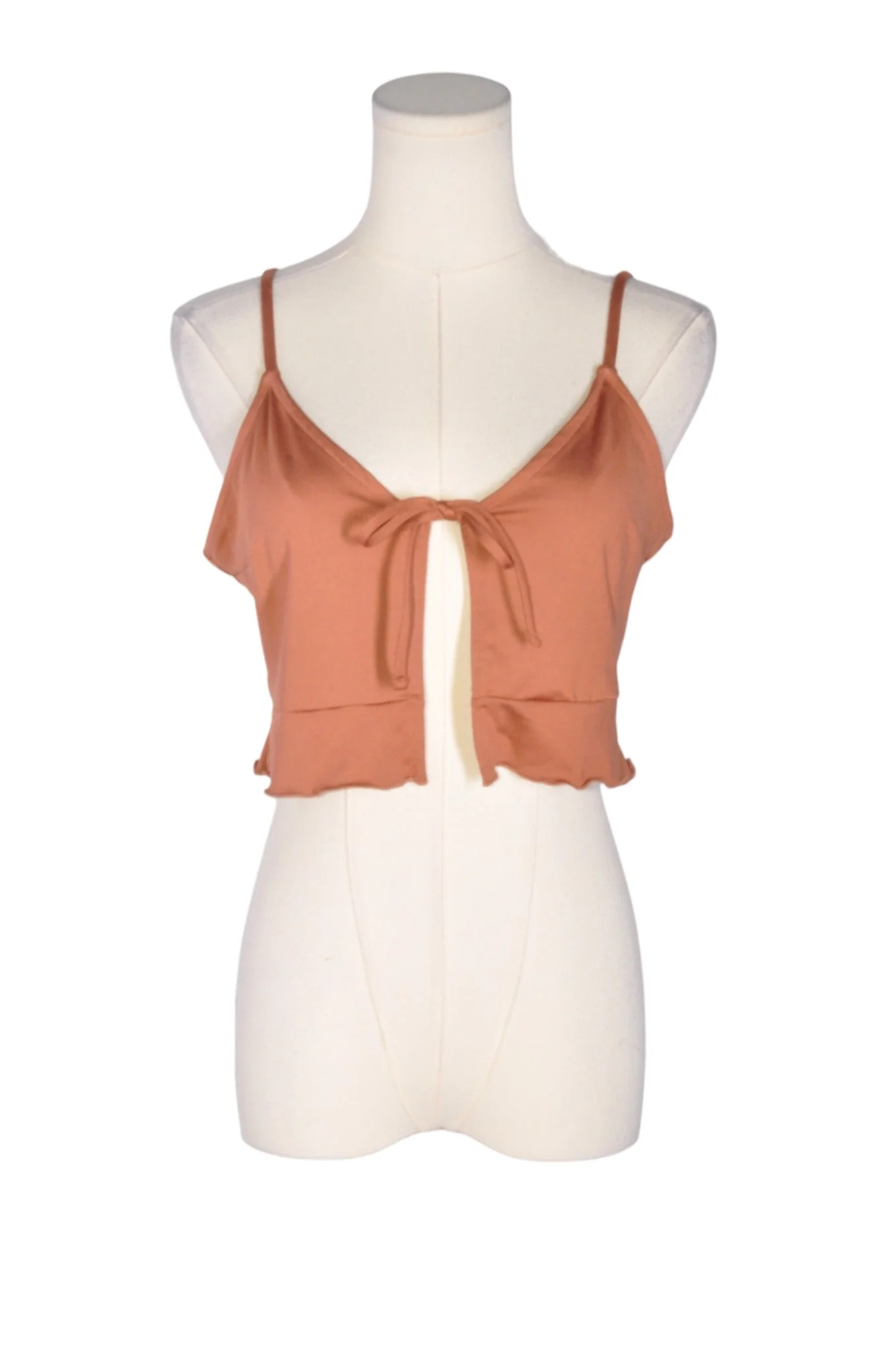 H&M Women Crop Tops Regular fit in Brown - S