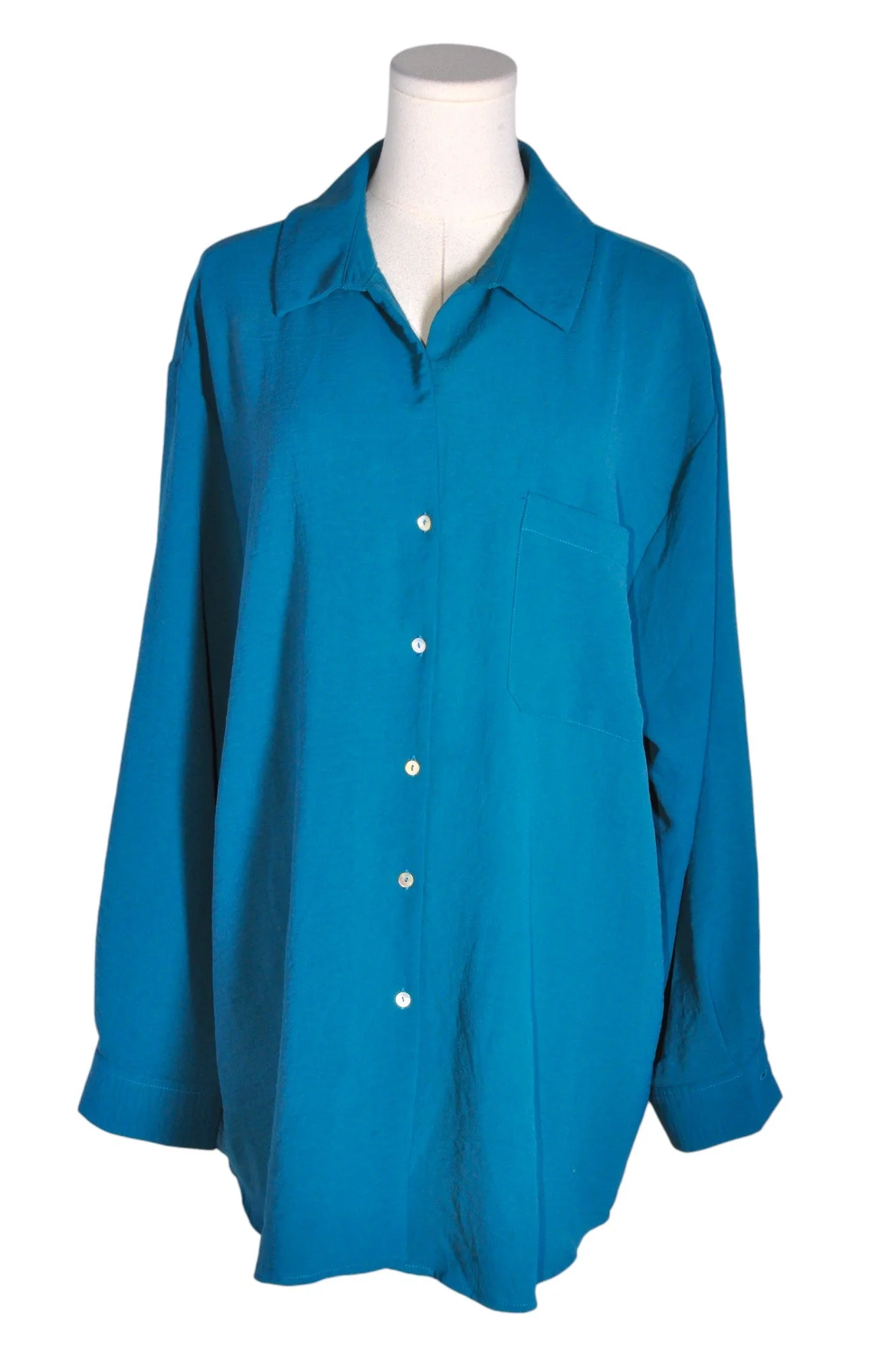 HAVER Women Button Down Tops Regular fit in Blue - XL