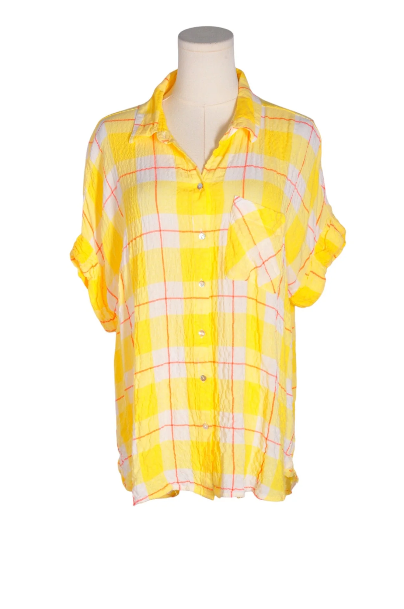 JANE & DELANCEY Women Button Down Tops Regular fit in Yellow - XL