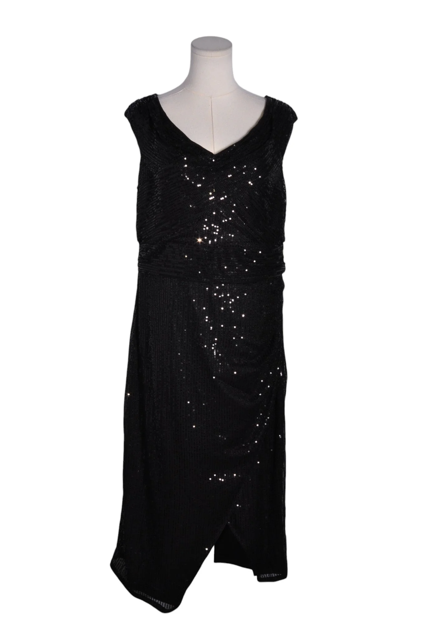 JASAMBAC Women High Low Dresses Regular fit in Black - XL