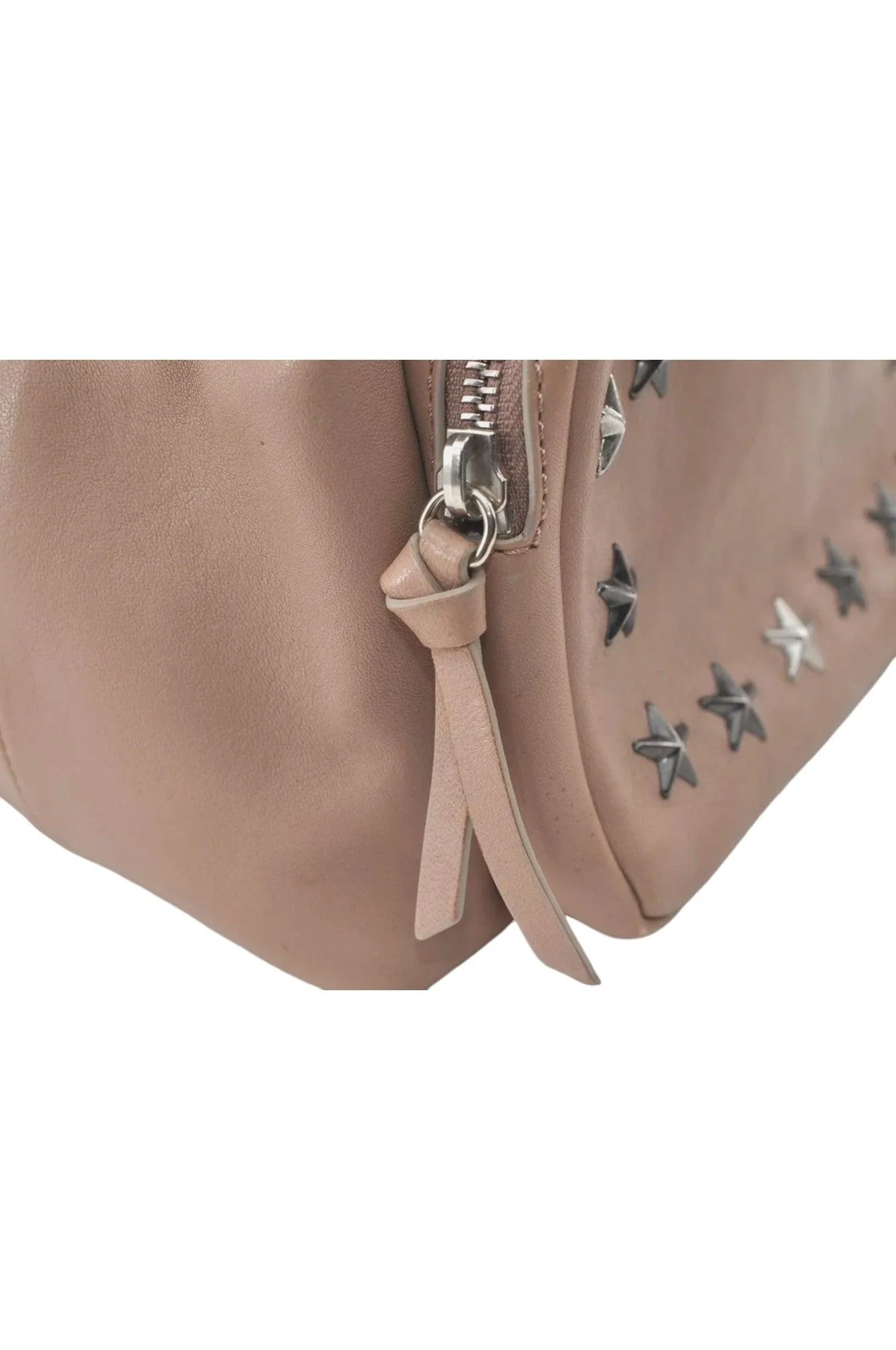 JIMMY CHOO Vintage Stella Star Studs Leather Backpack Pink Beige 7492K - Image 13