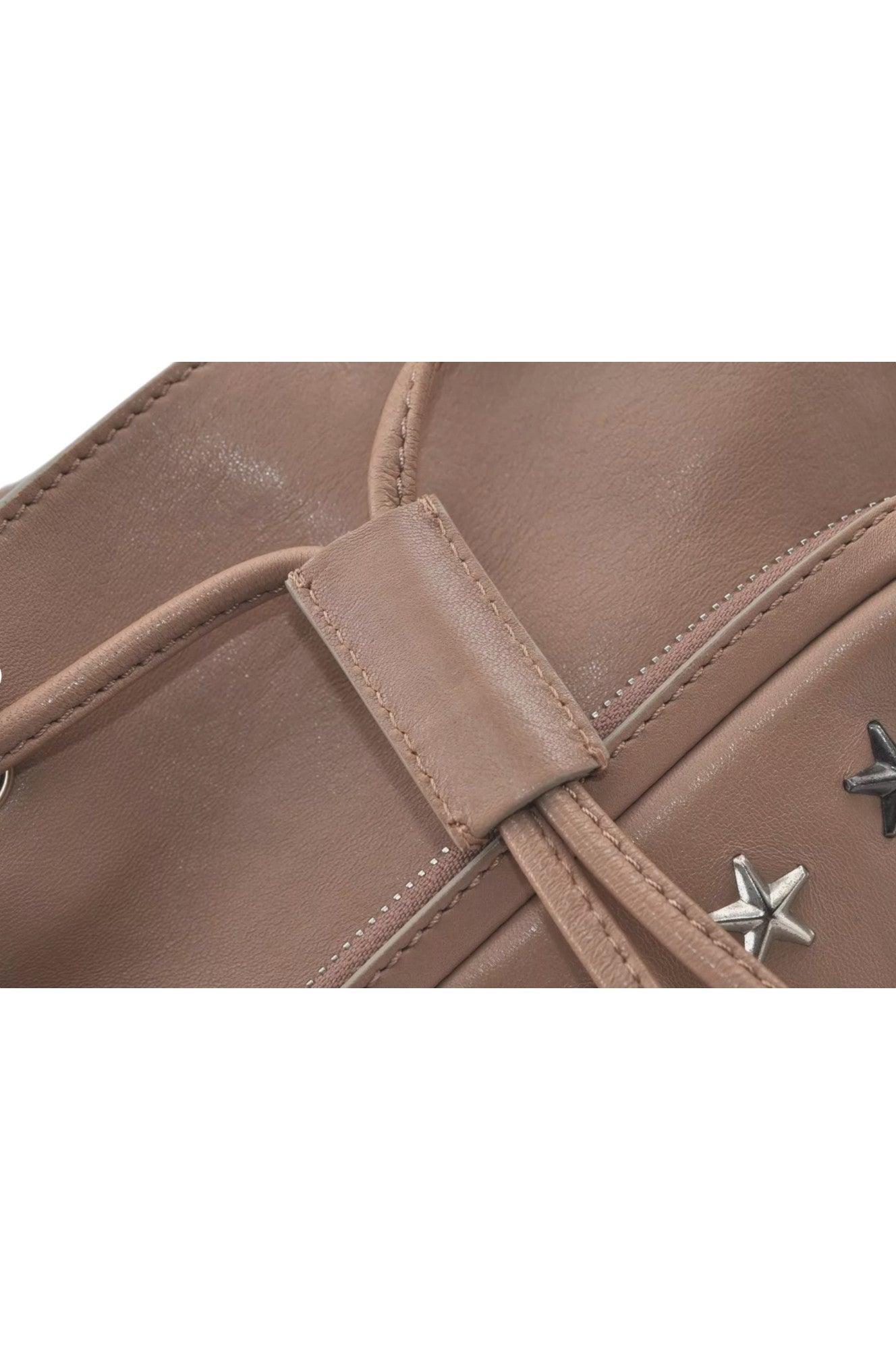 JIMMY CHOO Vintage Stella Star Studs Leather Backpack Pink Beige 7492K - Image 14