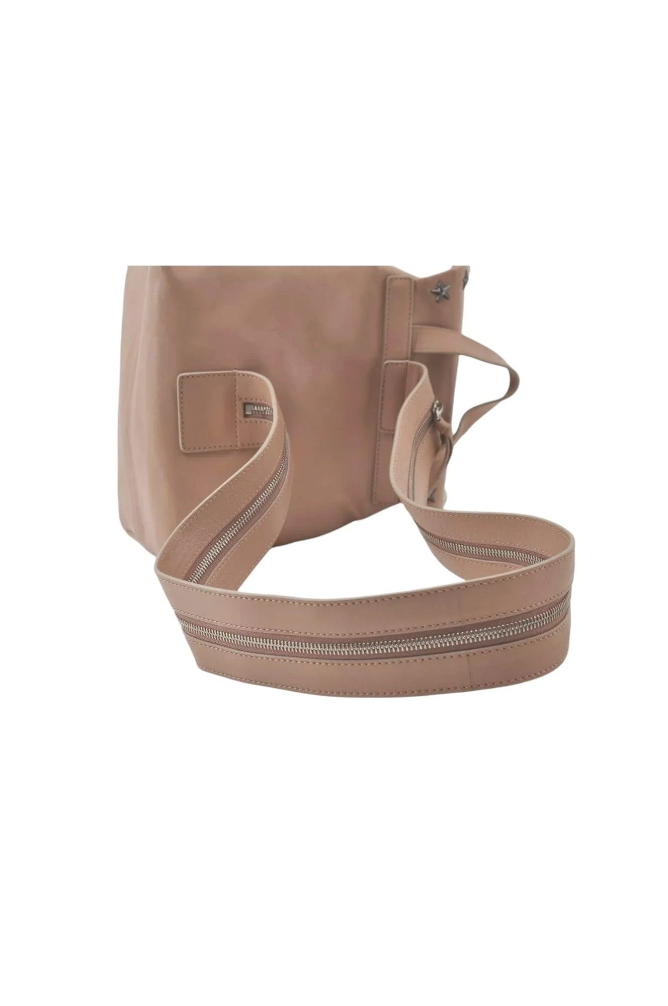 JIMMY CHOO Vintage Stella Star Studs Leather Backpack Pink Beige 7492K - Image 8