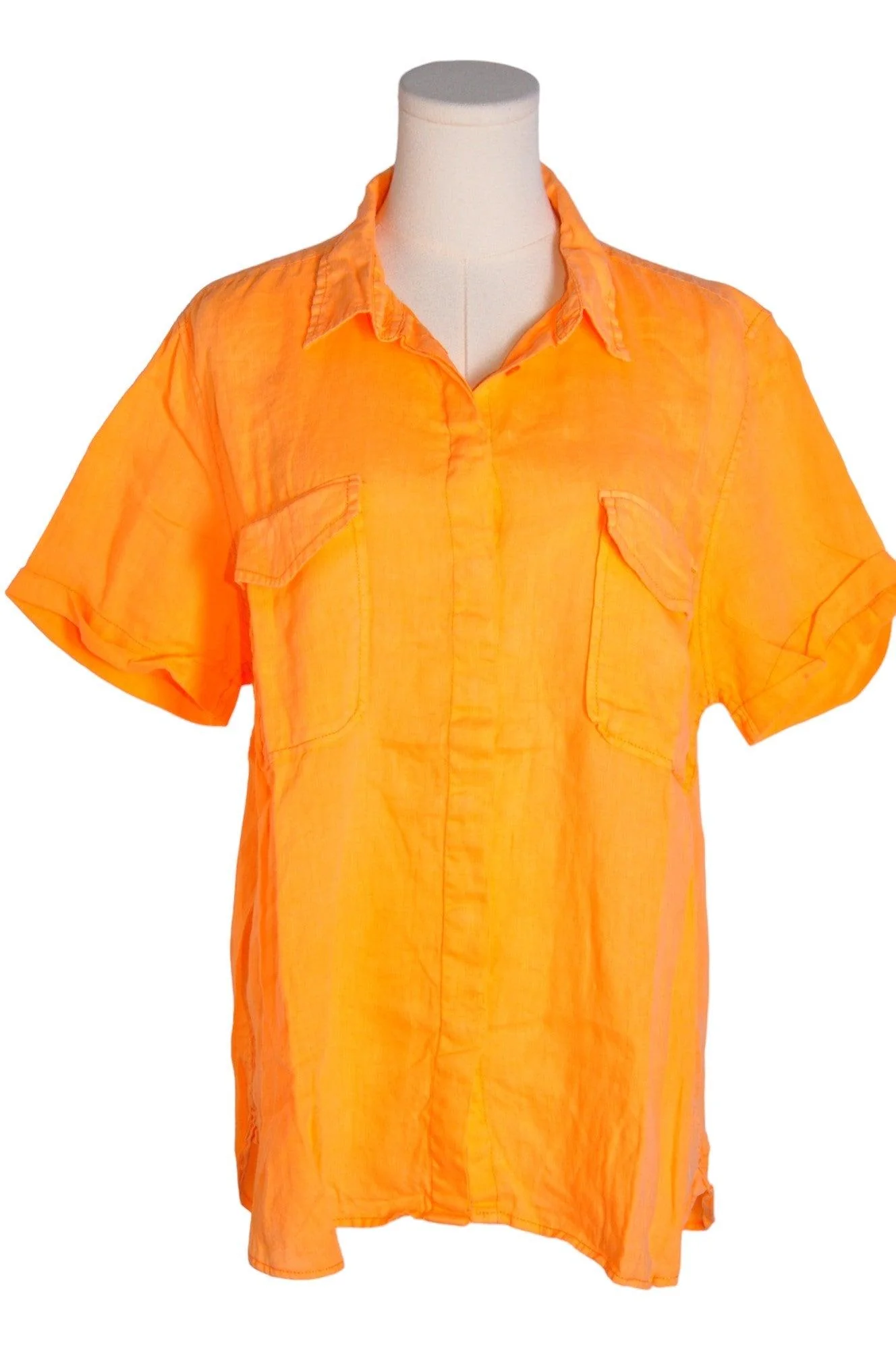 JOE FRESH Men Button Down Tops Regular fit in Orange - XL
