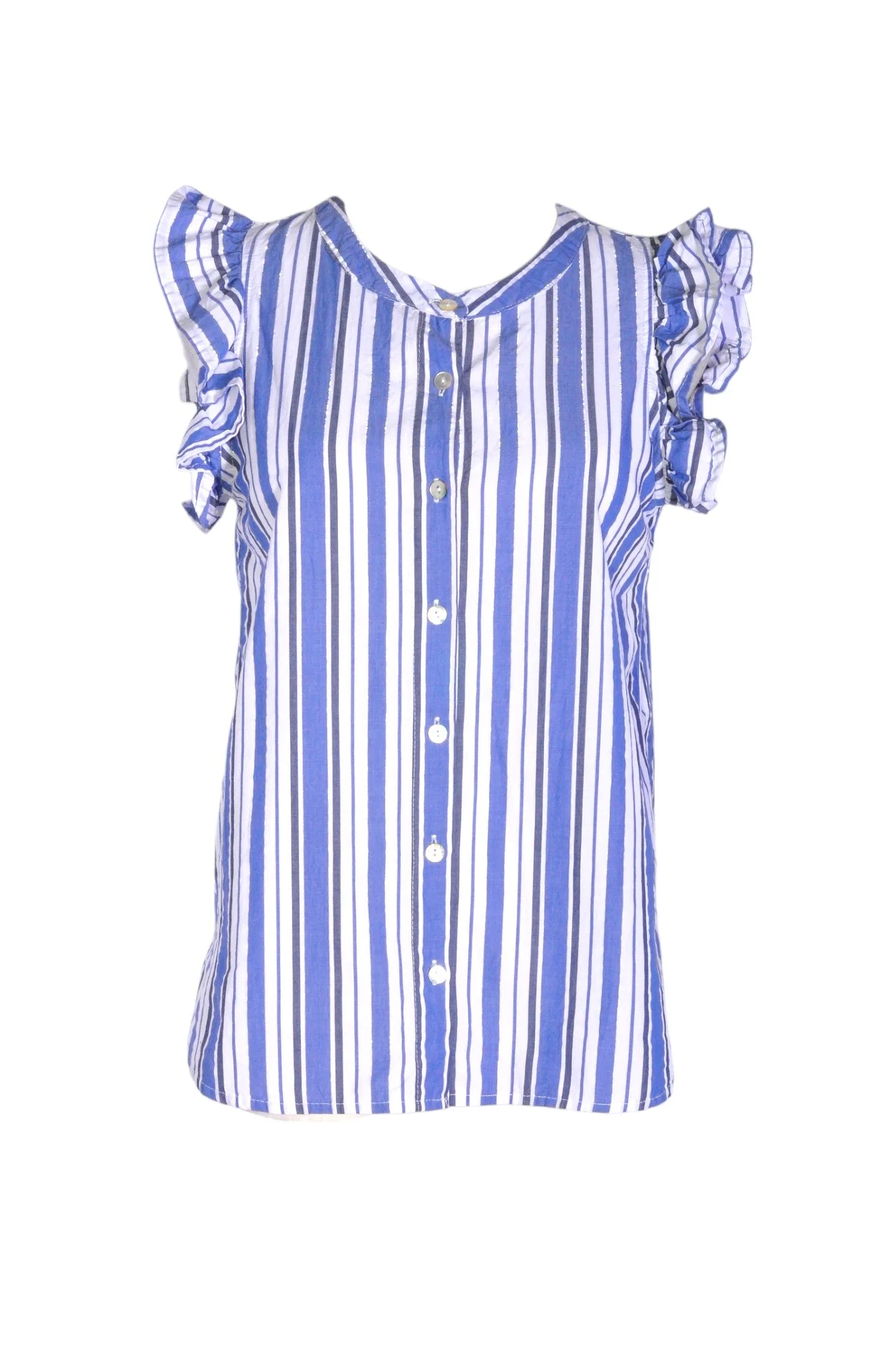 JUST LIVING Women Button Down Tops Regular fit in Blue - XS
