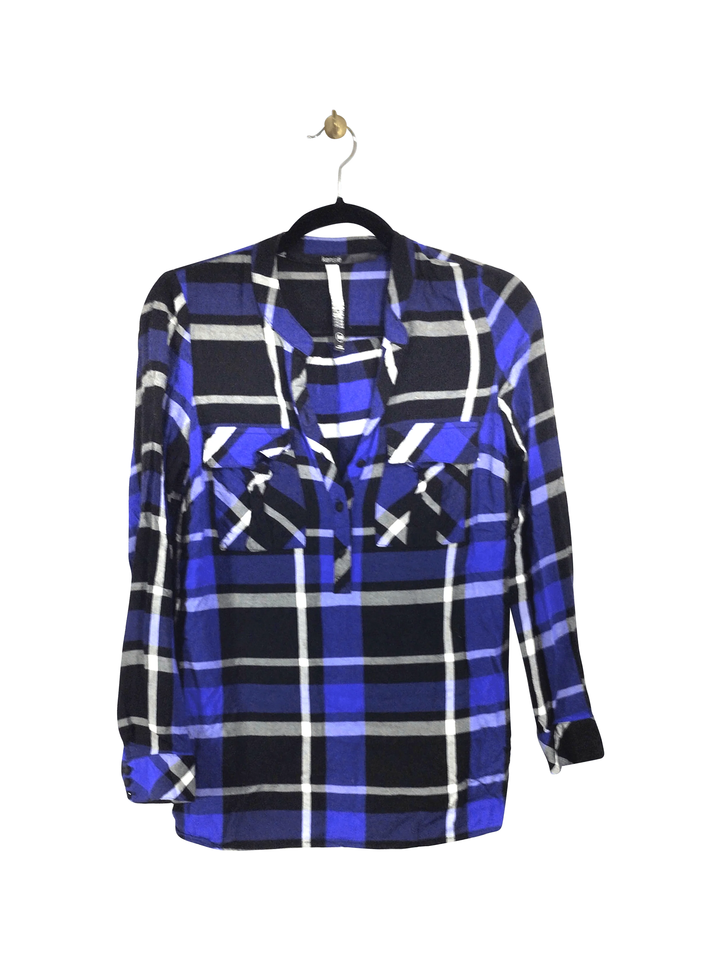 KENSIE Button-down Top Regular fit in Blue - XS