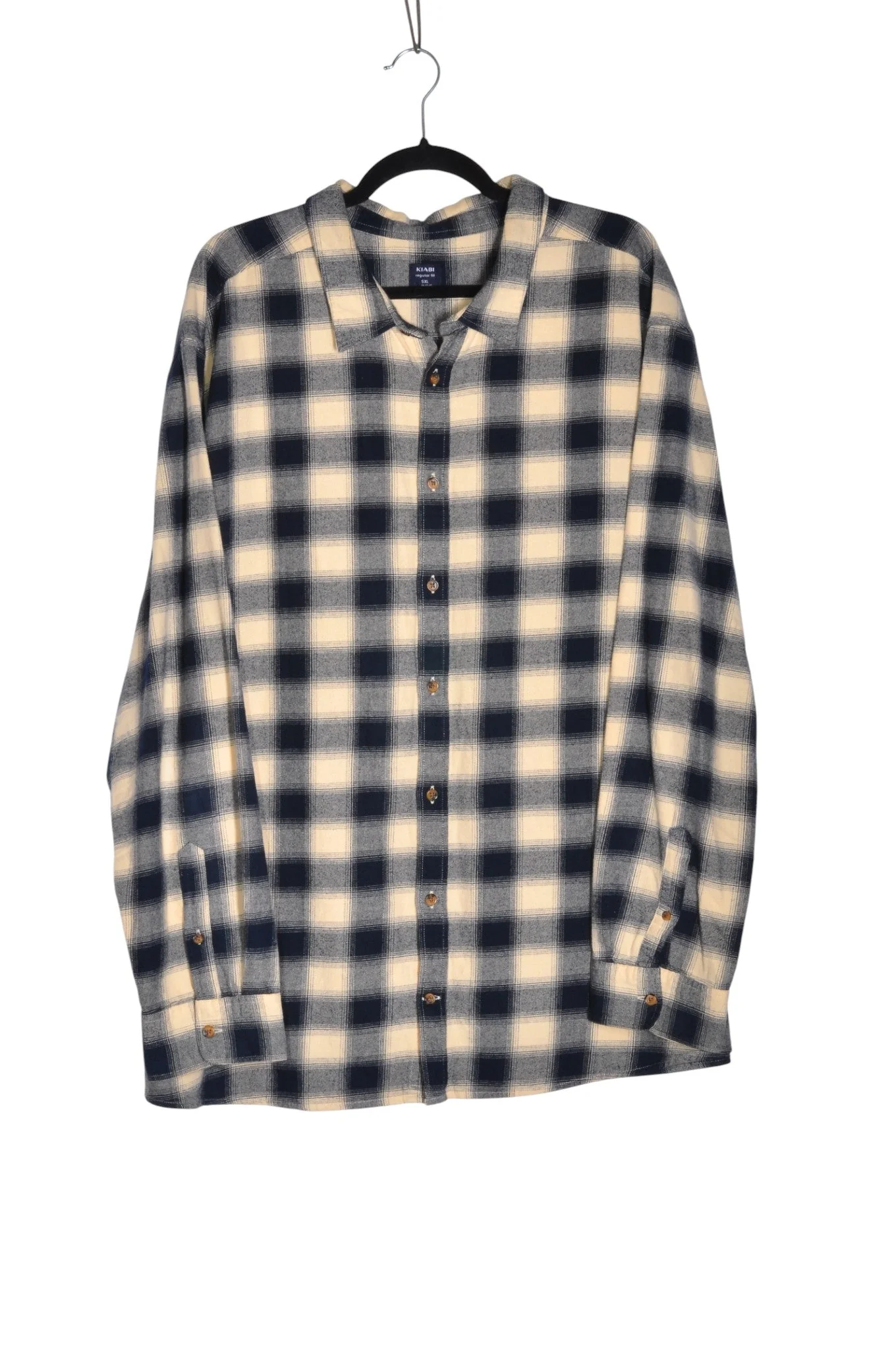 KIABI Men Button Down Tops Regular fit in Black - 5XL